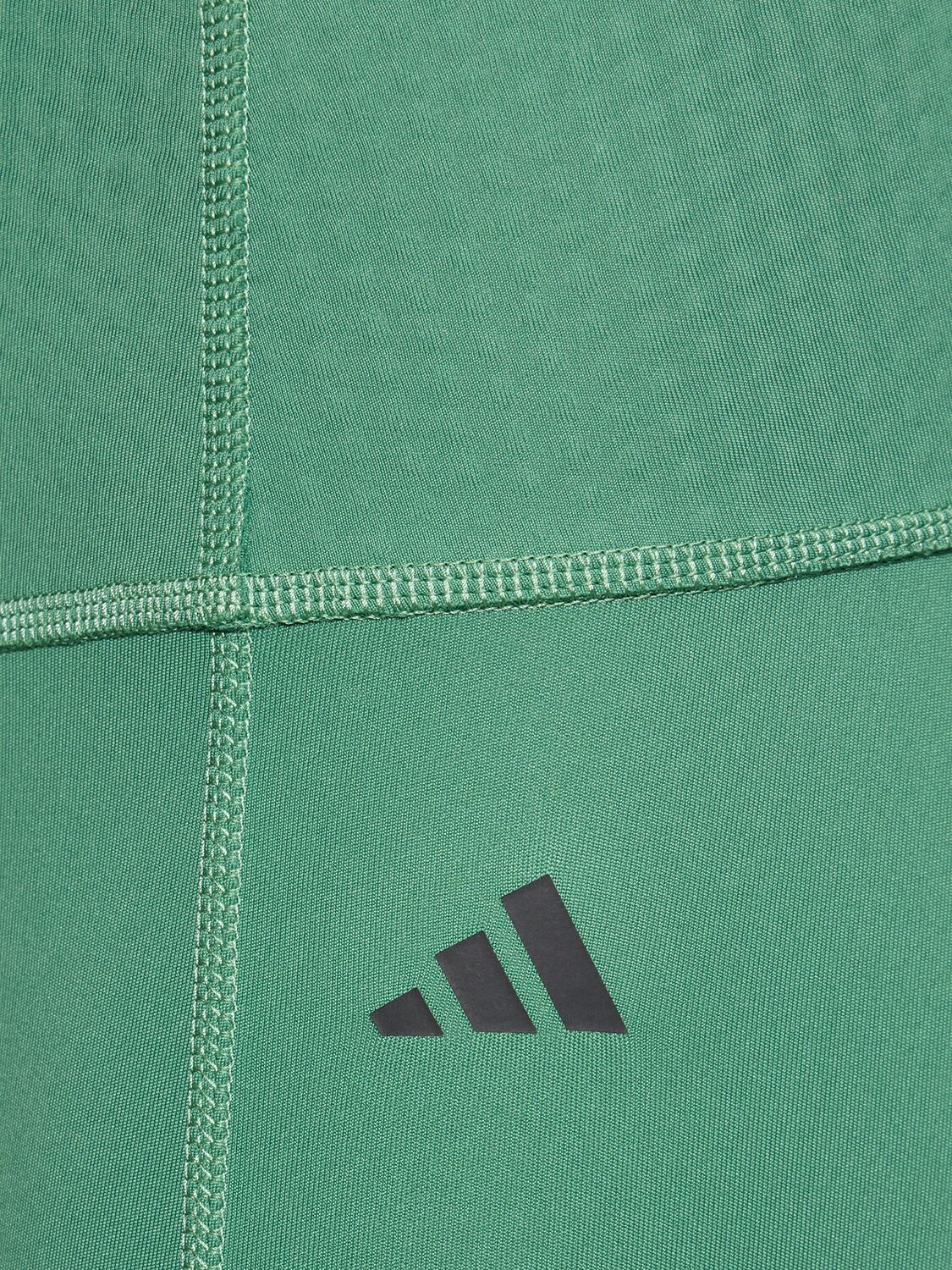 Shop Adidas Originals Optime 7/8 Leggings In Green