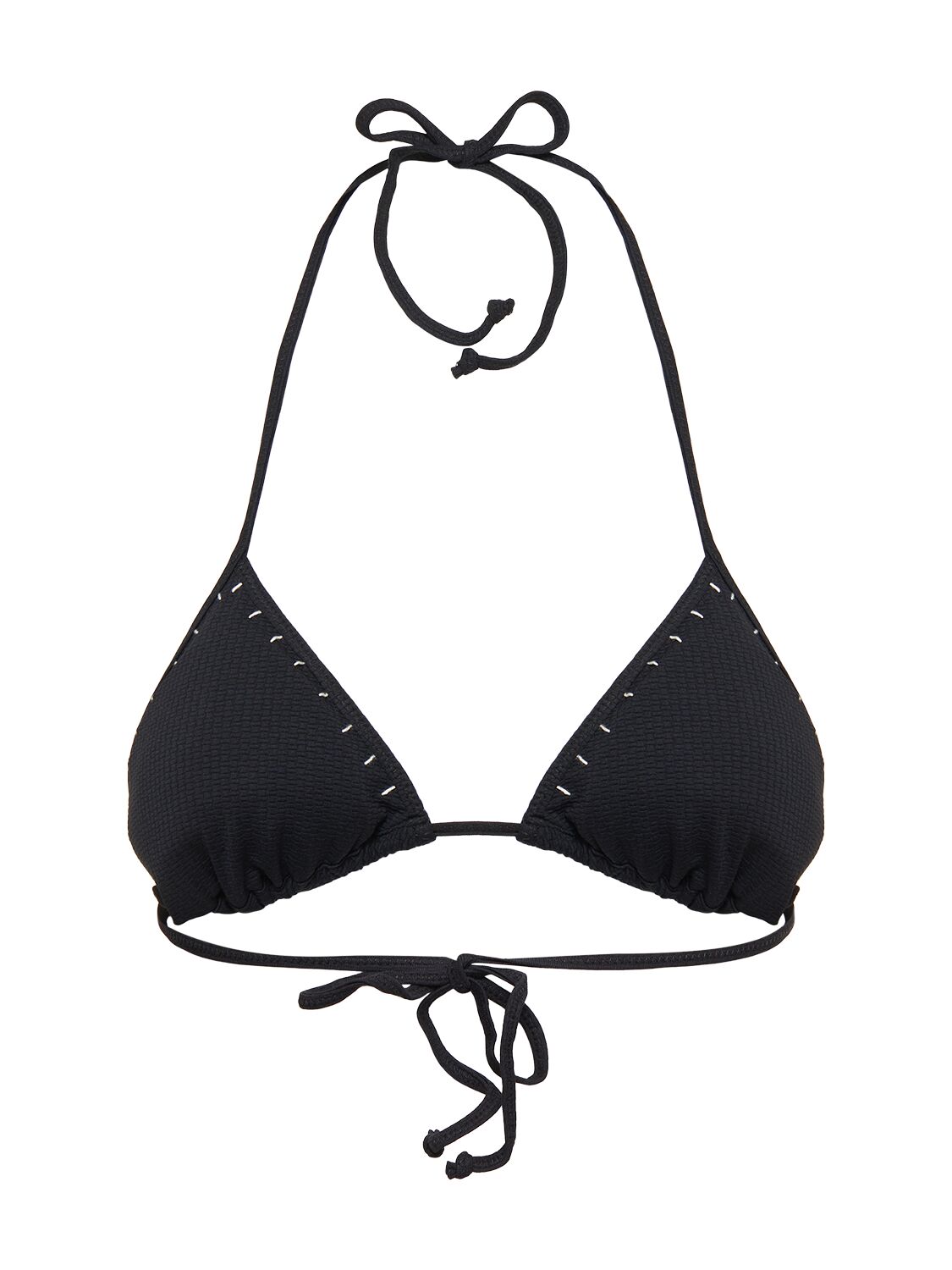 Shop Marysia Sole Triangle Bikini Top In Black With Coco