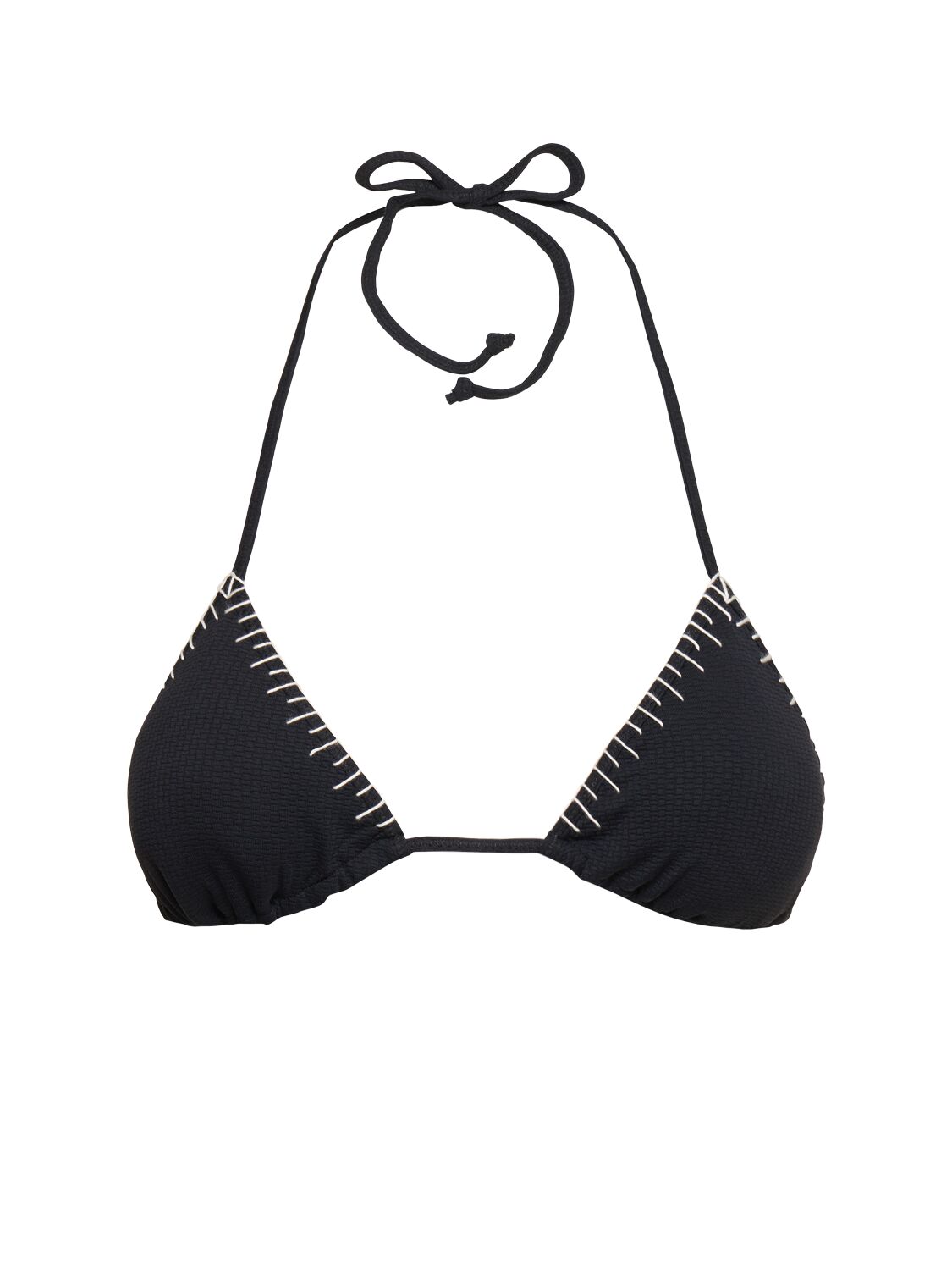 Marysia Sole Triangle Bikini Top In Black With Coco