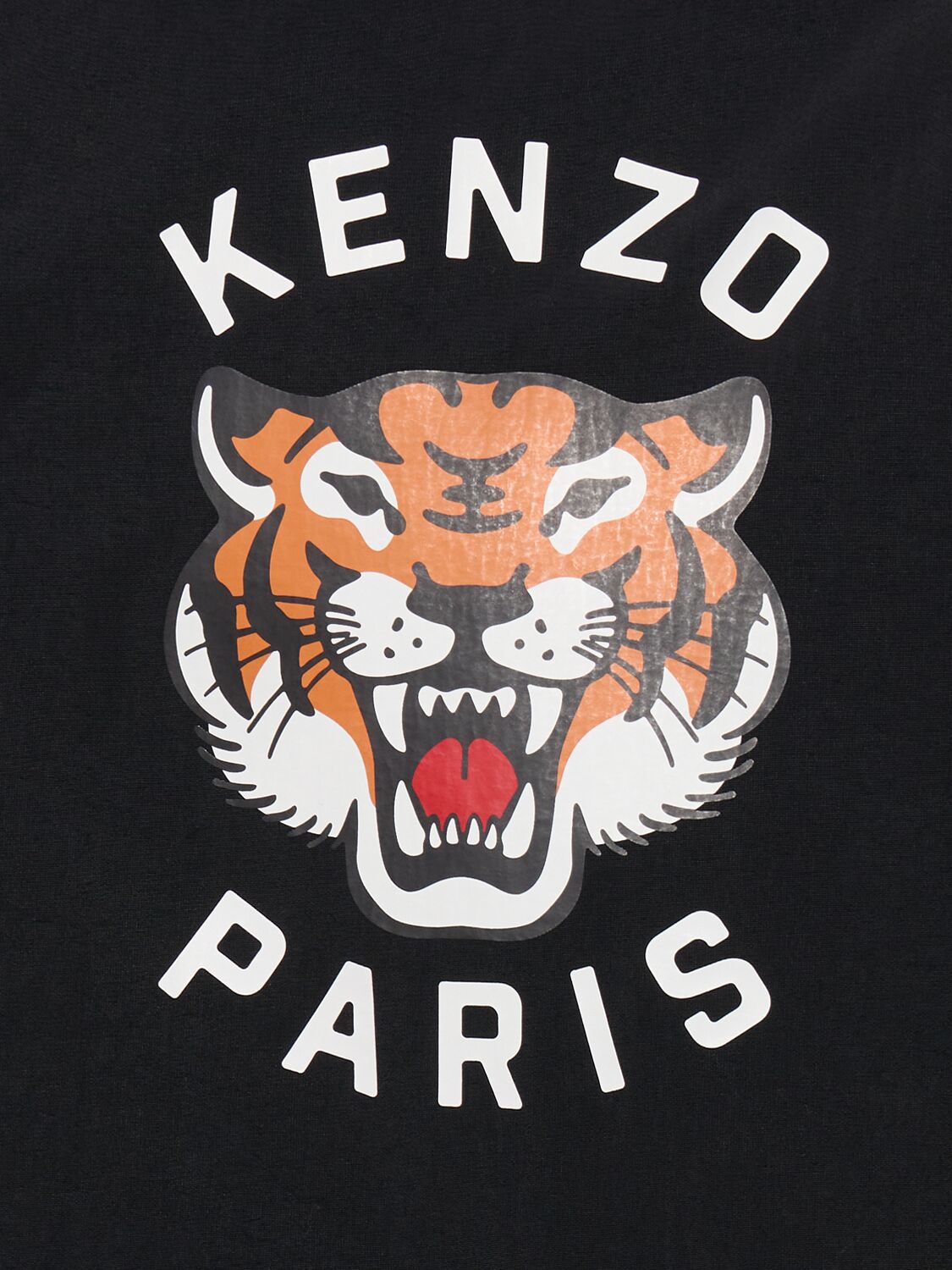 Shop Kenzo Tiger Print Nylon Coach Jacket In Black