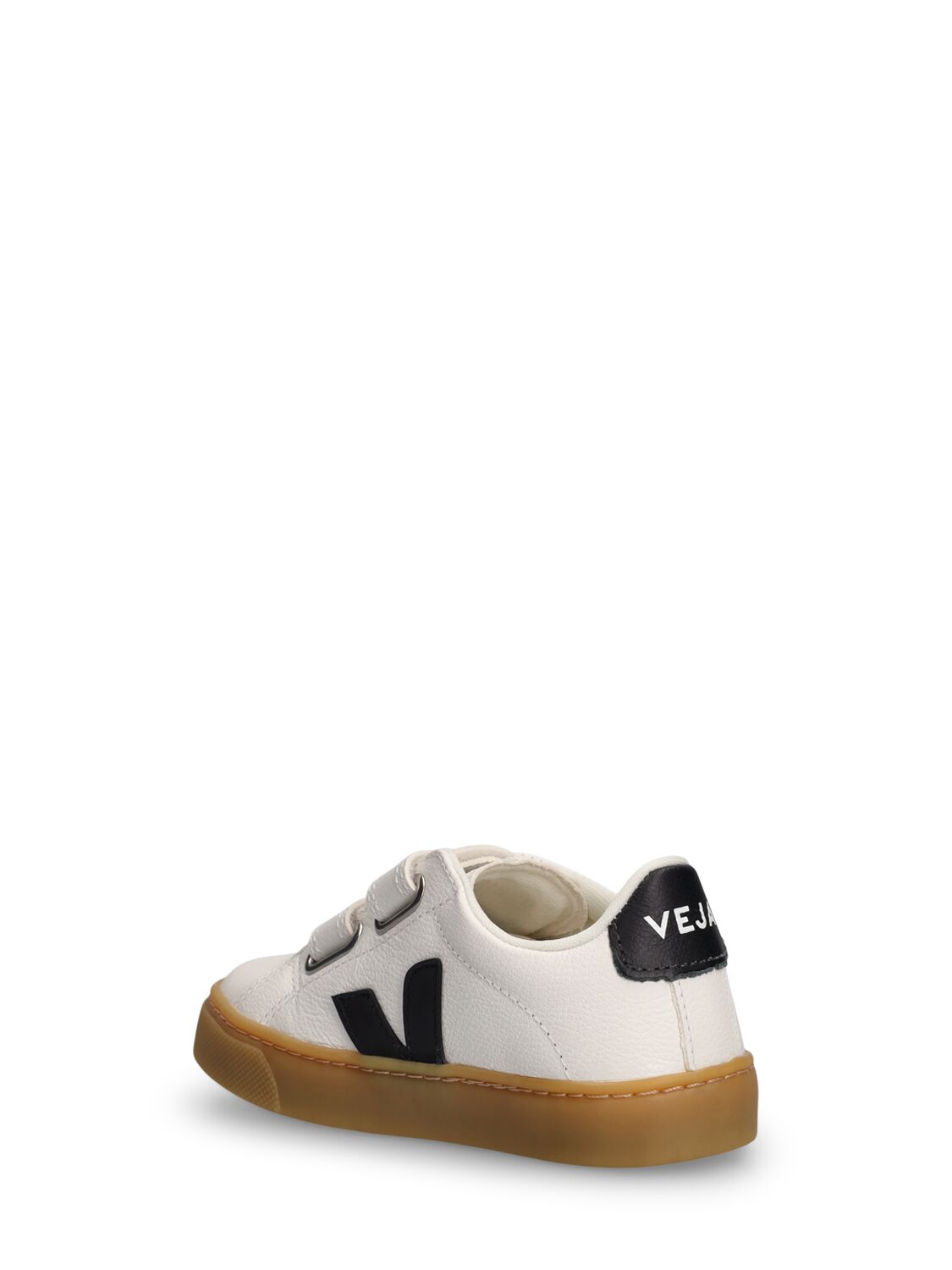 Shop Veja Esplar Chrome-free Leather Sneakers In White,black
