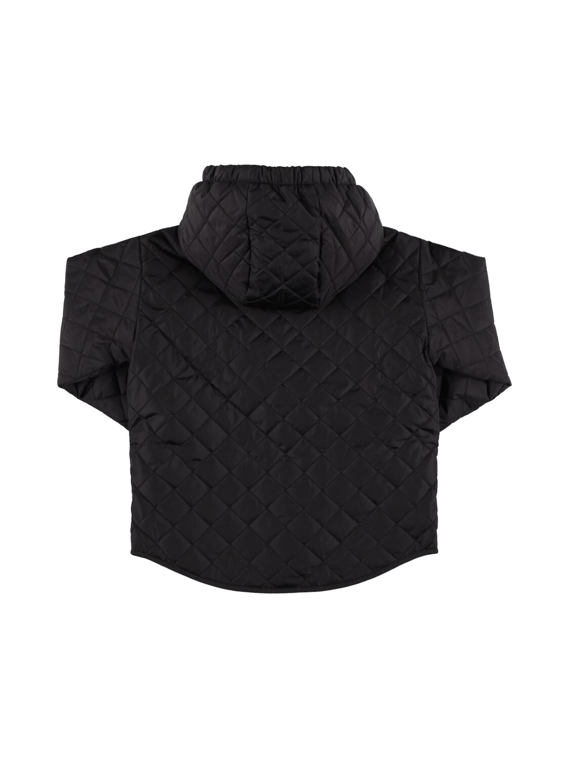 Shop Dsquared2 Hooded Quilted Nylon Jacket In Black