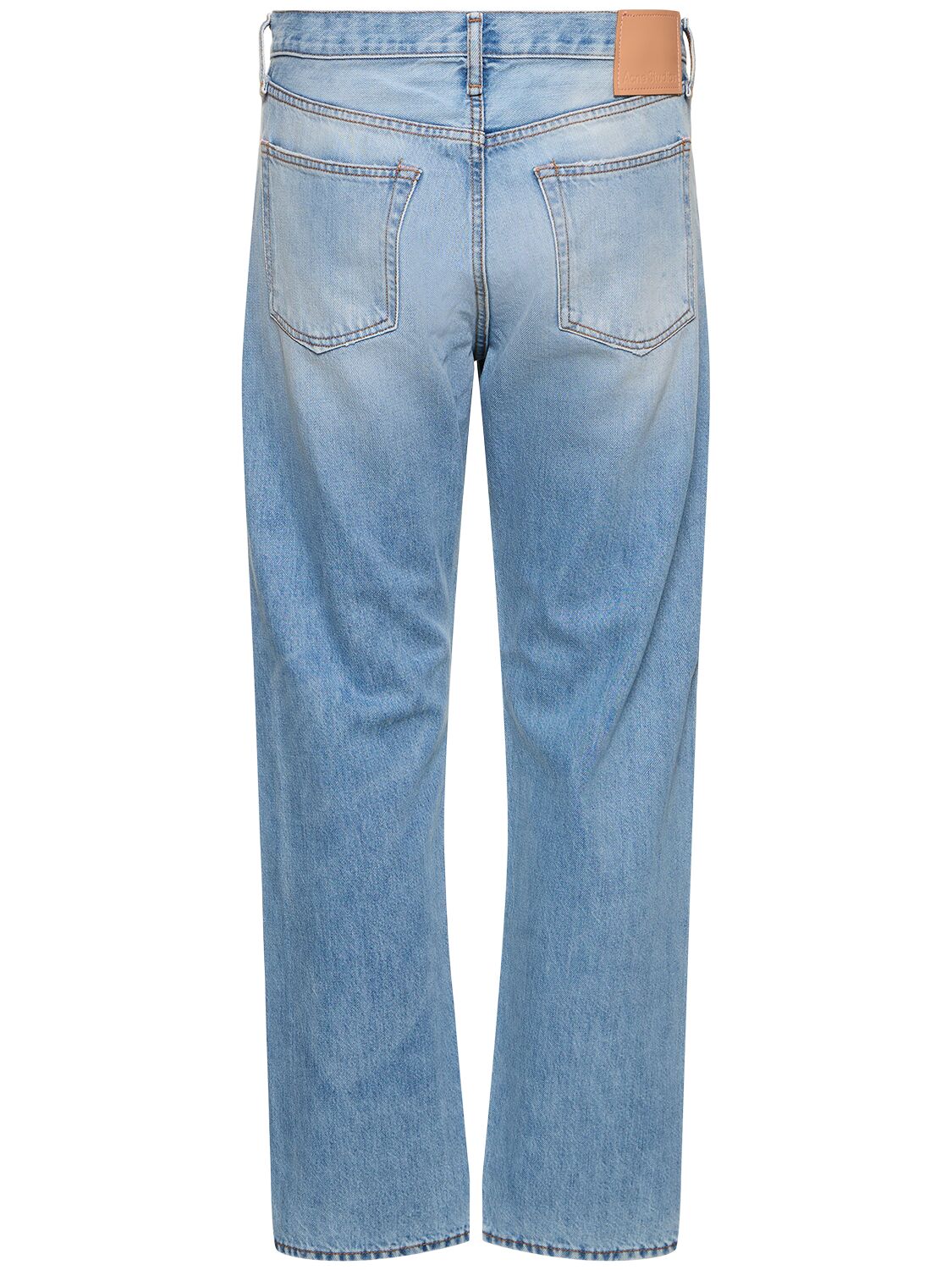 Shop Acne Studios 1996 Regular Cotton Denim Jeans In Light Blue