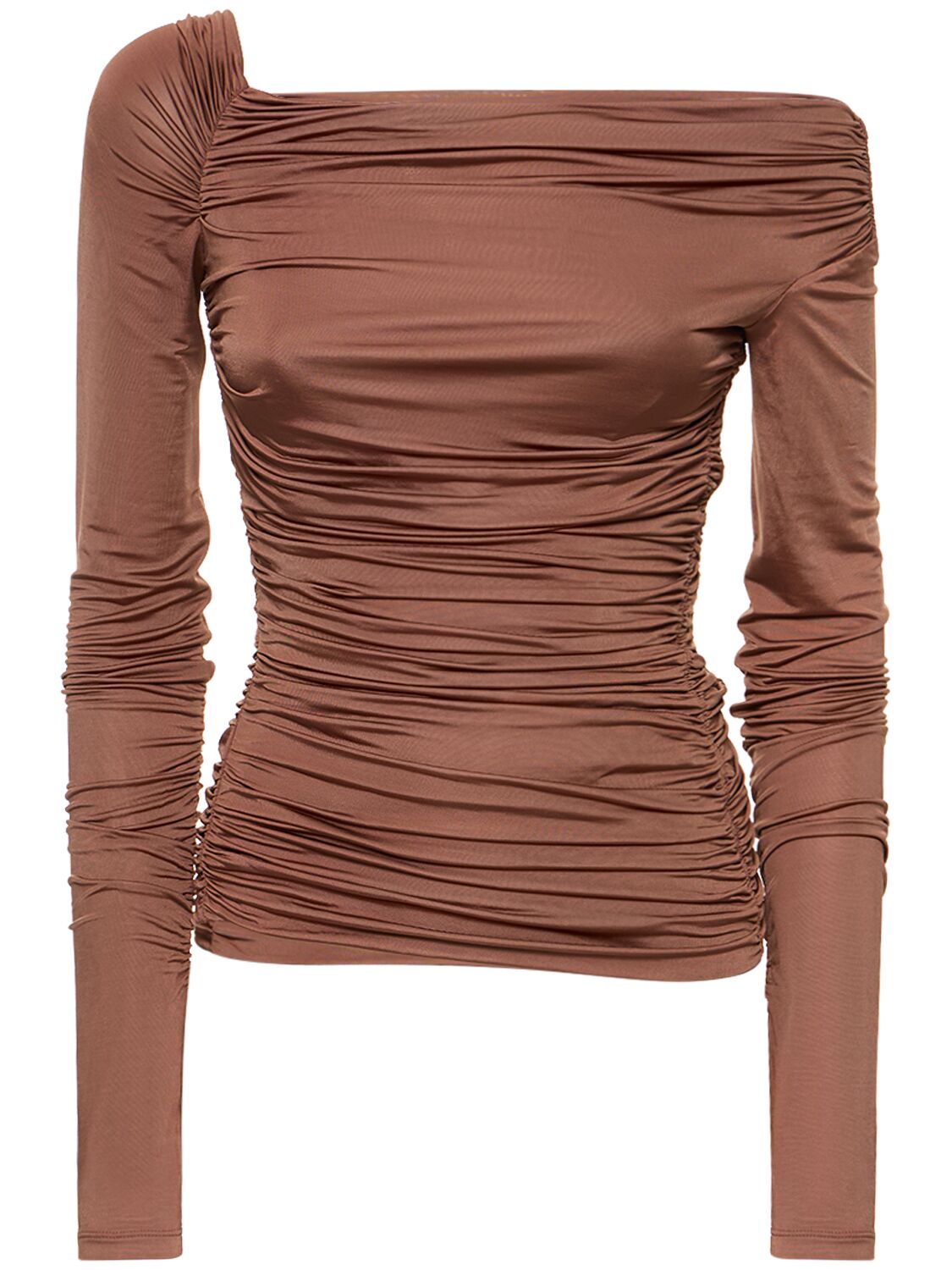 Image of Luster Stretch Viscose Crepe Top