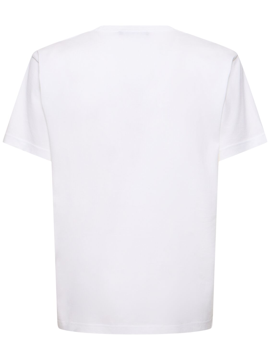 Shop Acne Studios Nace Face Patch Cotton T-shirt In Optic White