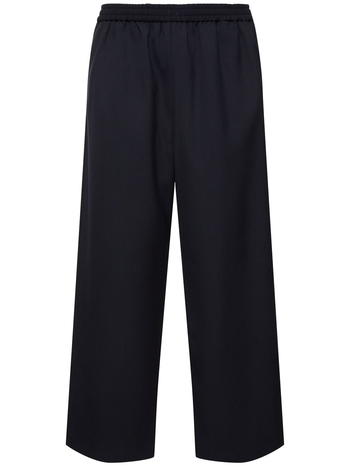 Acne Studios Prudent Wool Blend Trousers In Navy