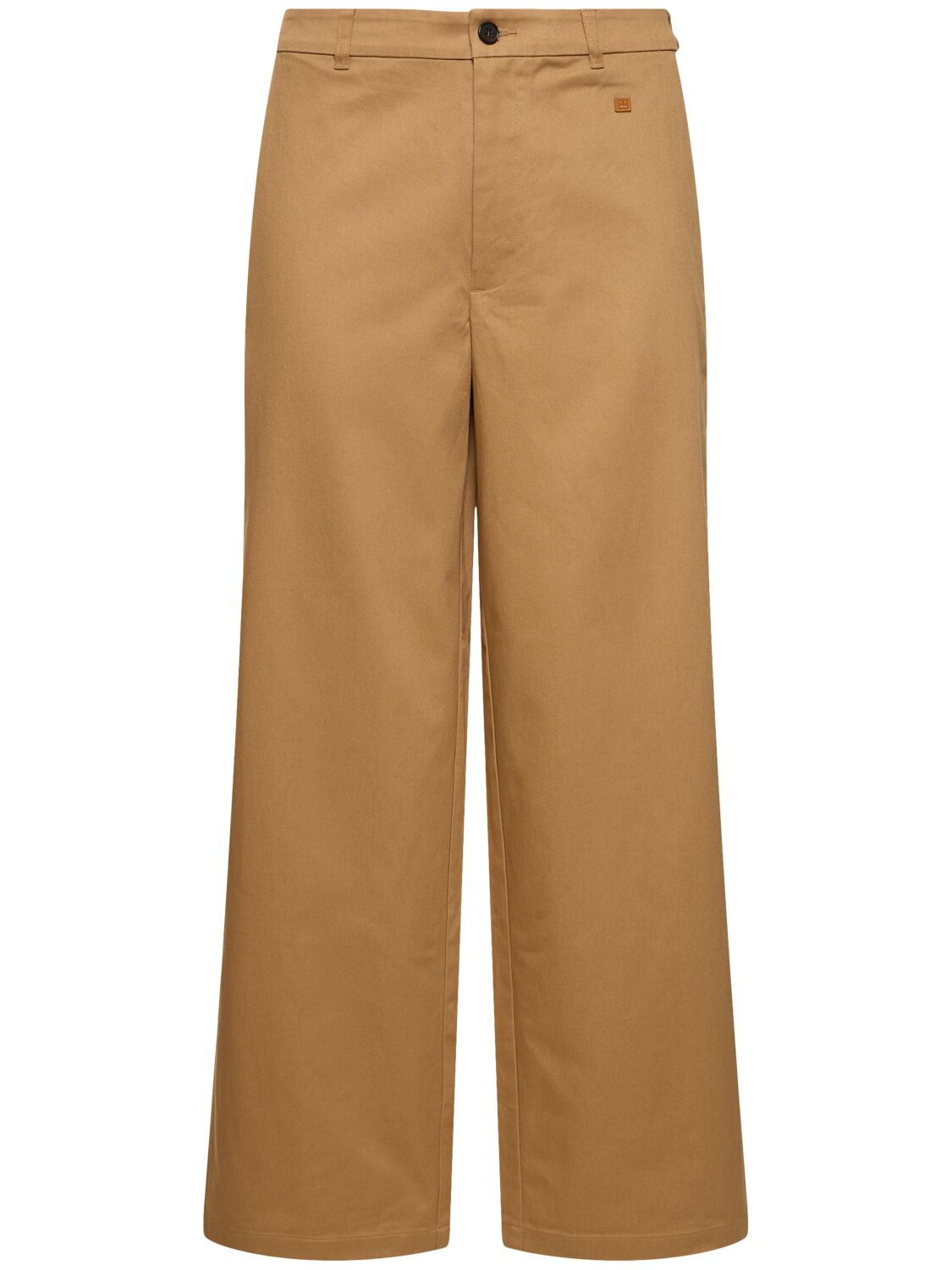 Acne Studios Pablo Cotton Workwear Pants In Camel Brown