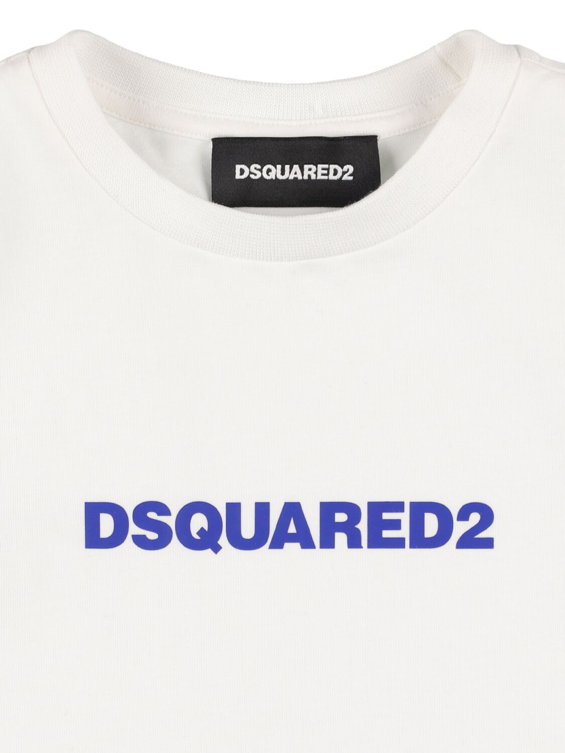 Shop Dsquared2 Printed Cotton Jersey T-shirt & Shorts In White,blue