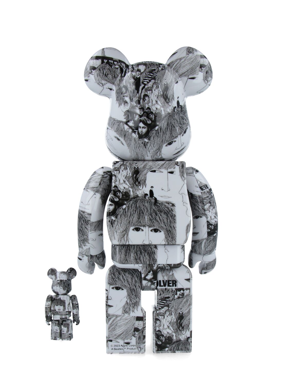 Shop Medicom Toy Bearbrick 100 The Beatles - Revolve Toys In Grey