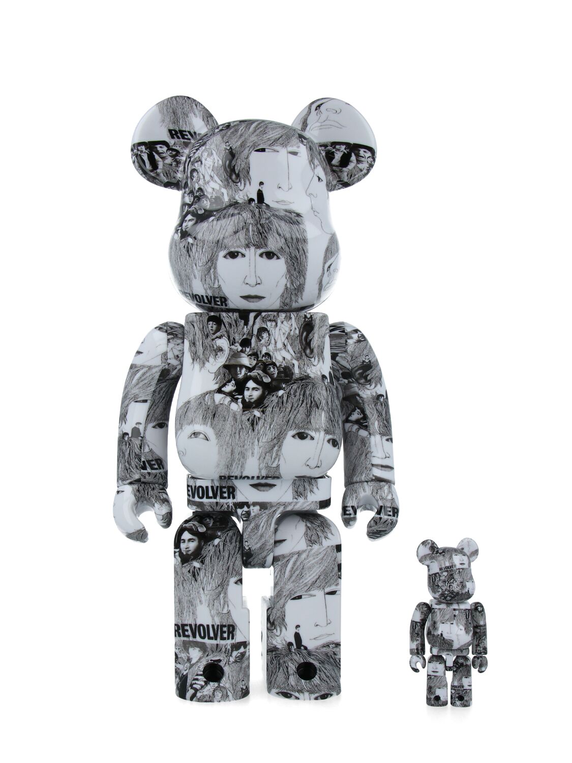 Medicom Toy Bearbrick 100 The Beatles - Revolve Toys In Gray