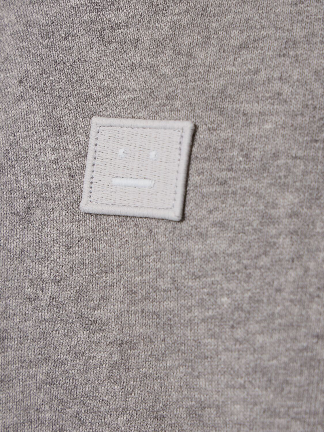 Shop Acne Studios Fairah Hooded Cotton Sweatshirt In Light Grey