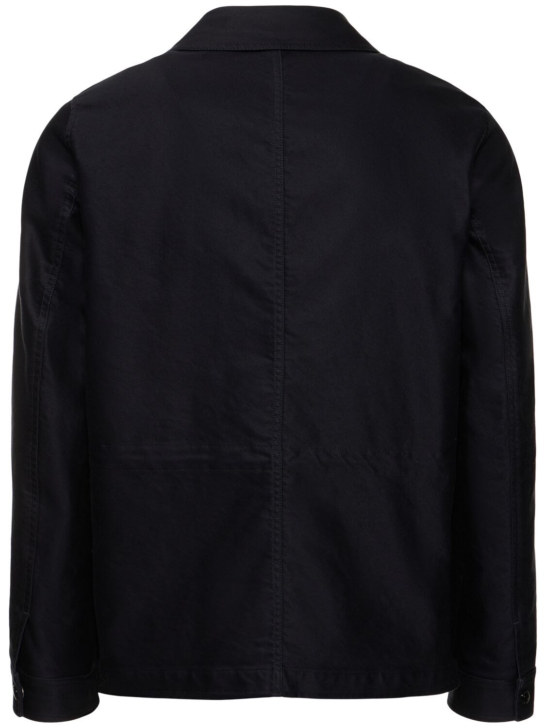 Shop Tom Ford Compact Cotton Military Field Jacket In Navy