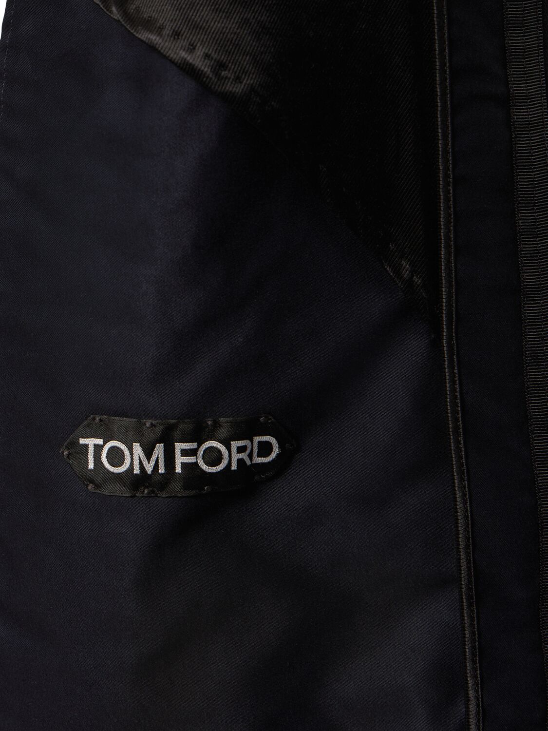 Shop Tom Ford Compact Cotton Military Field Jacket In Navy