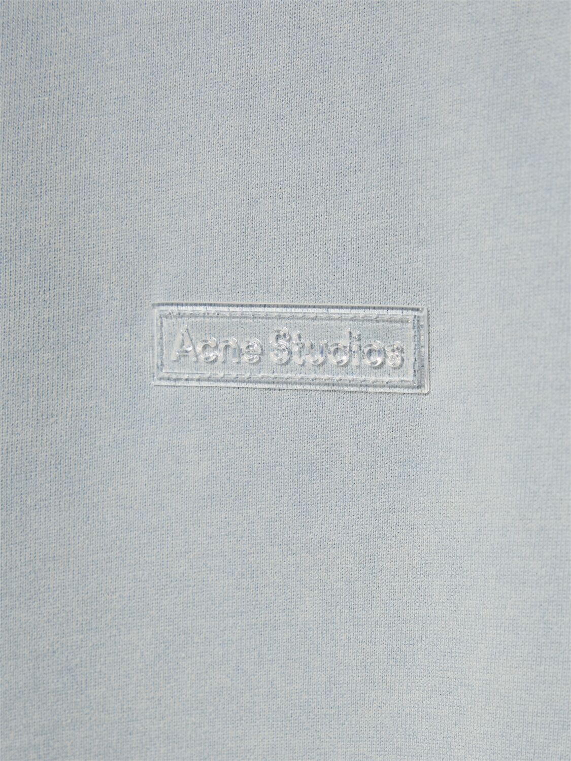 Shop Acne Studios Extorr Vintage Cotton T-shirt In Soft Blue