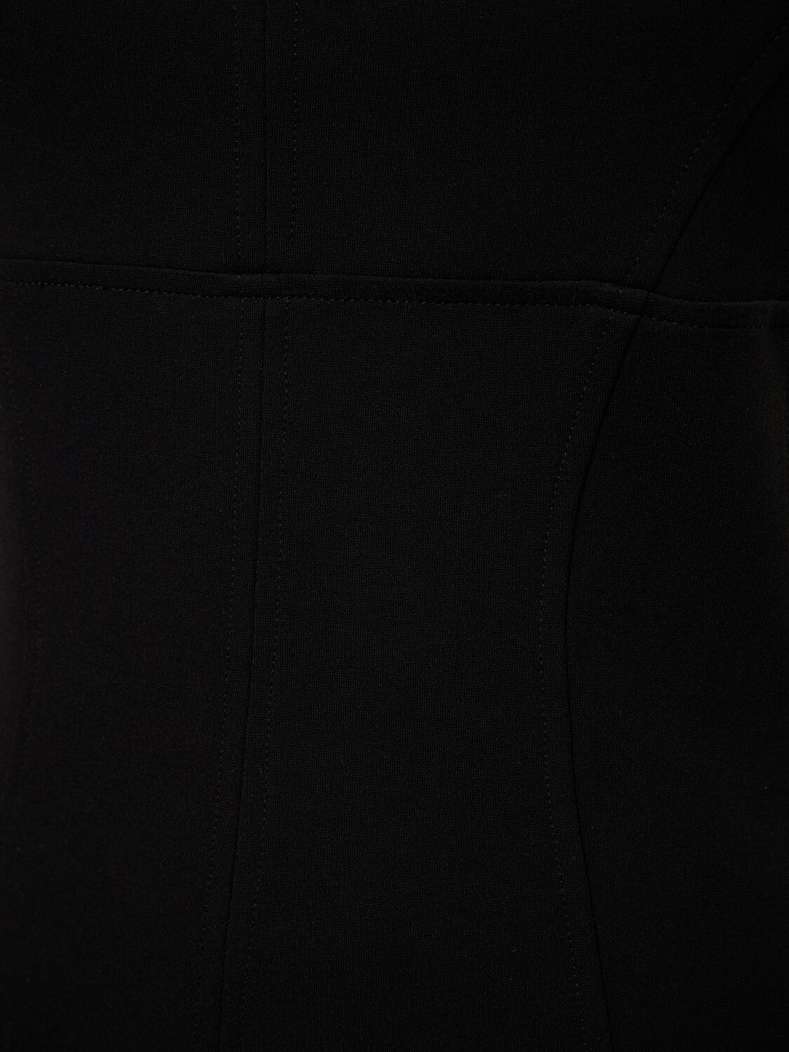 Shop Helmut Lang Ponte Stretch Tech Midi Dress In Black