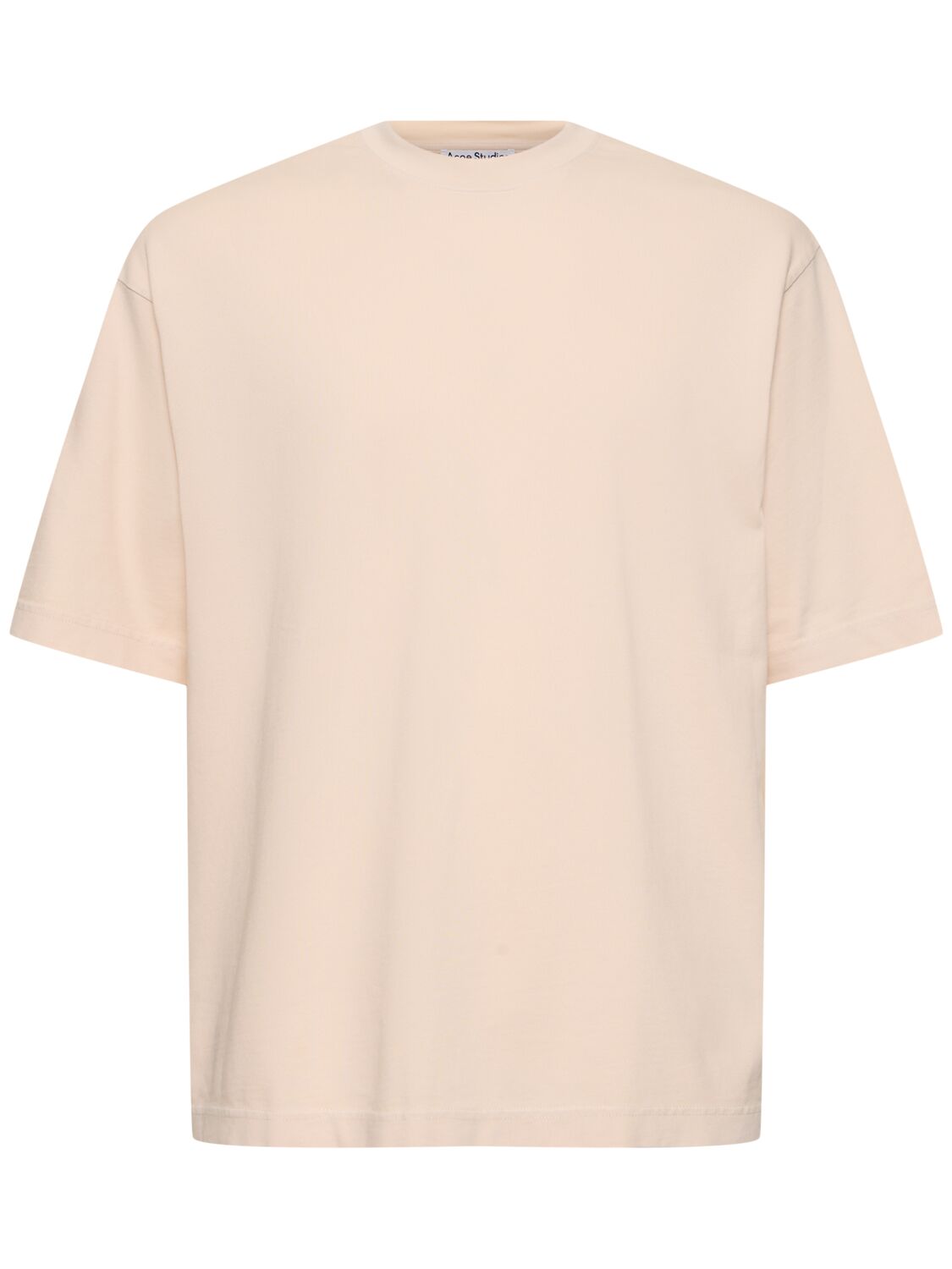 Acne Studios Extorr Vintage Cotton T-shirt In Soft Pink