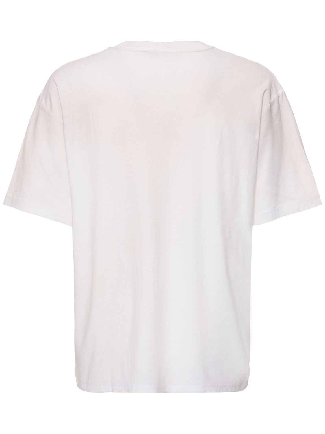 Shop Acne Studios Exford 1996 Cotton Blend T-shirt In Dusty White