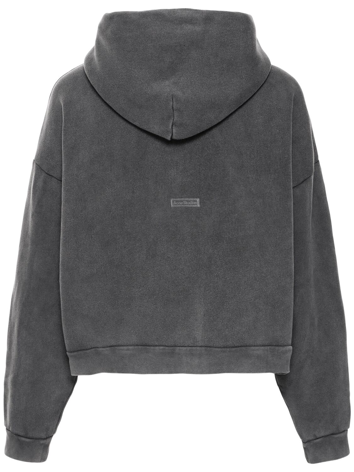 Acne Studios Fester Vintage Hooded Sweatshirt In Washed Black