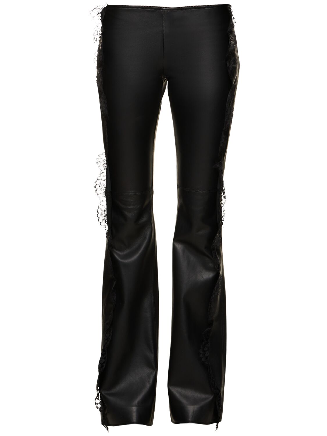 Image of Napa Leather Pants W/lace
