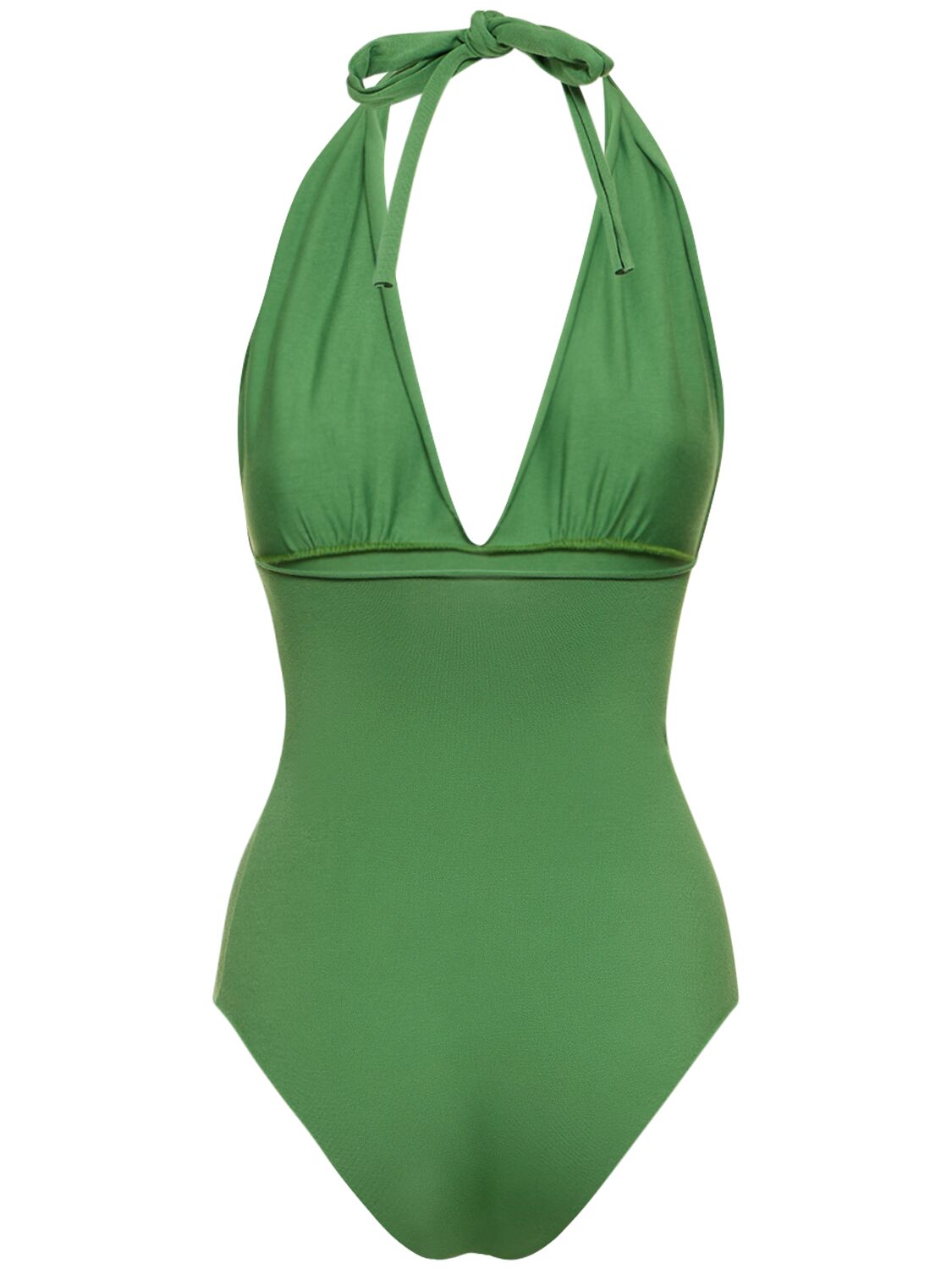 Shop Isole & Vulcani Venere Jersey One Piece Swimsuit In Green