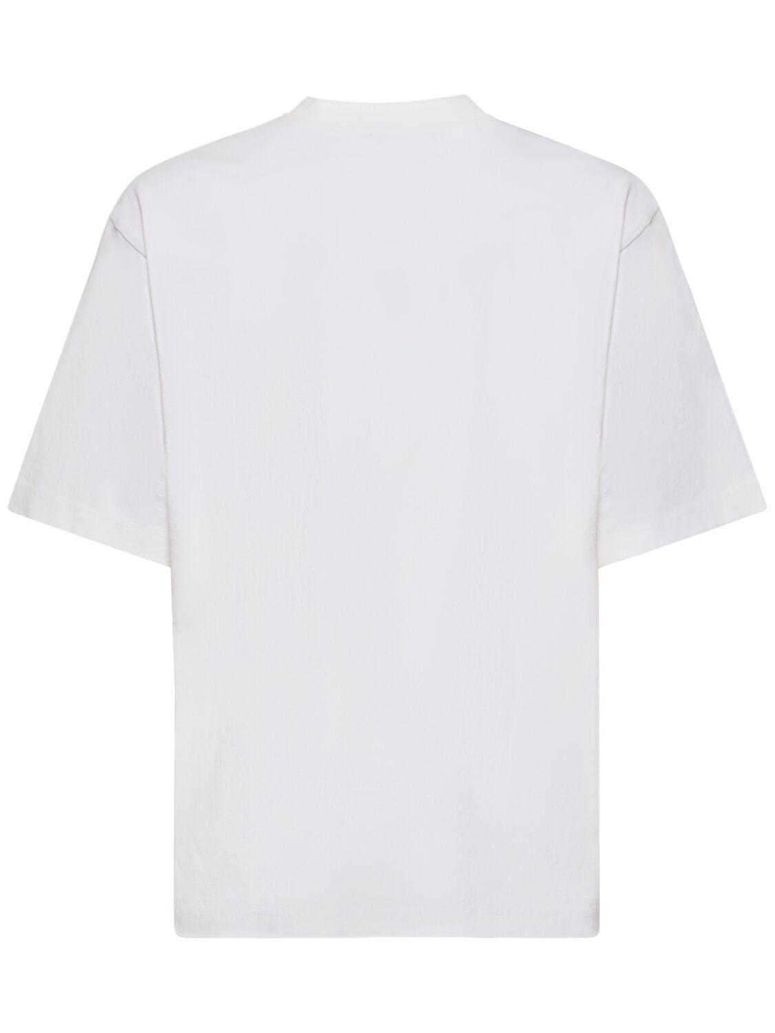 Shop Acne Studios Extorr Logo Cotton T-shirt In Optic White