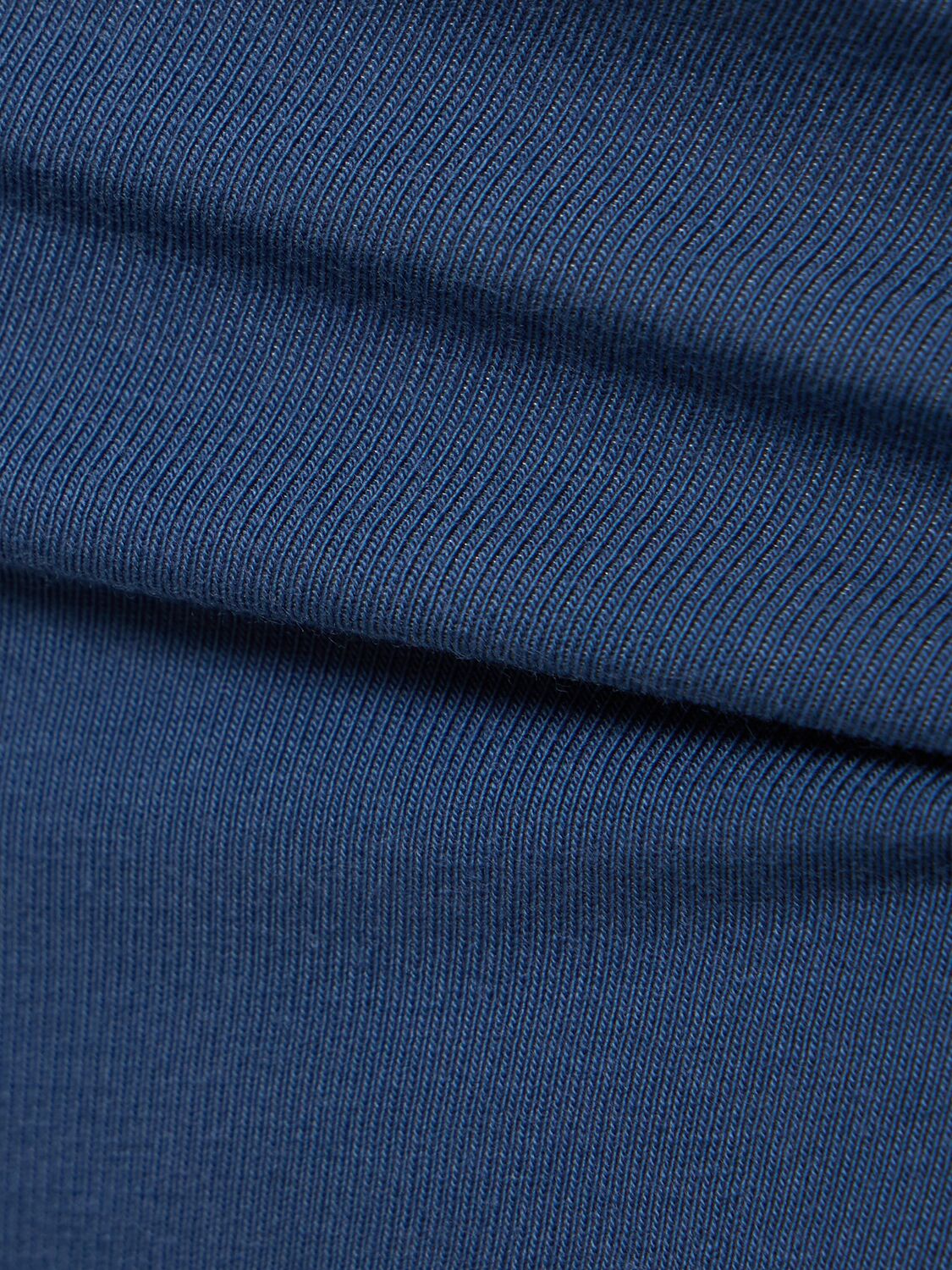 Shop Isole & Vulcani Seamless Cotton Jersey Bikini In Blue