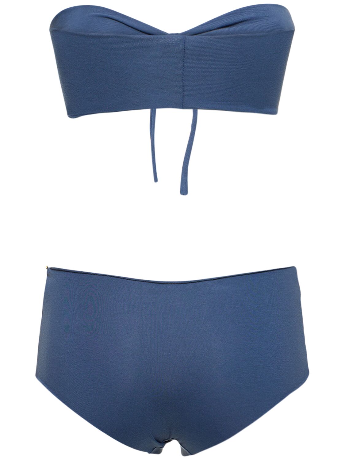 Shop Isole & Vulcani Seamless Cotton Jersey Bikini In Blue