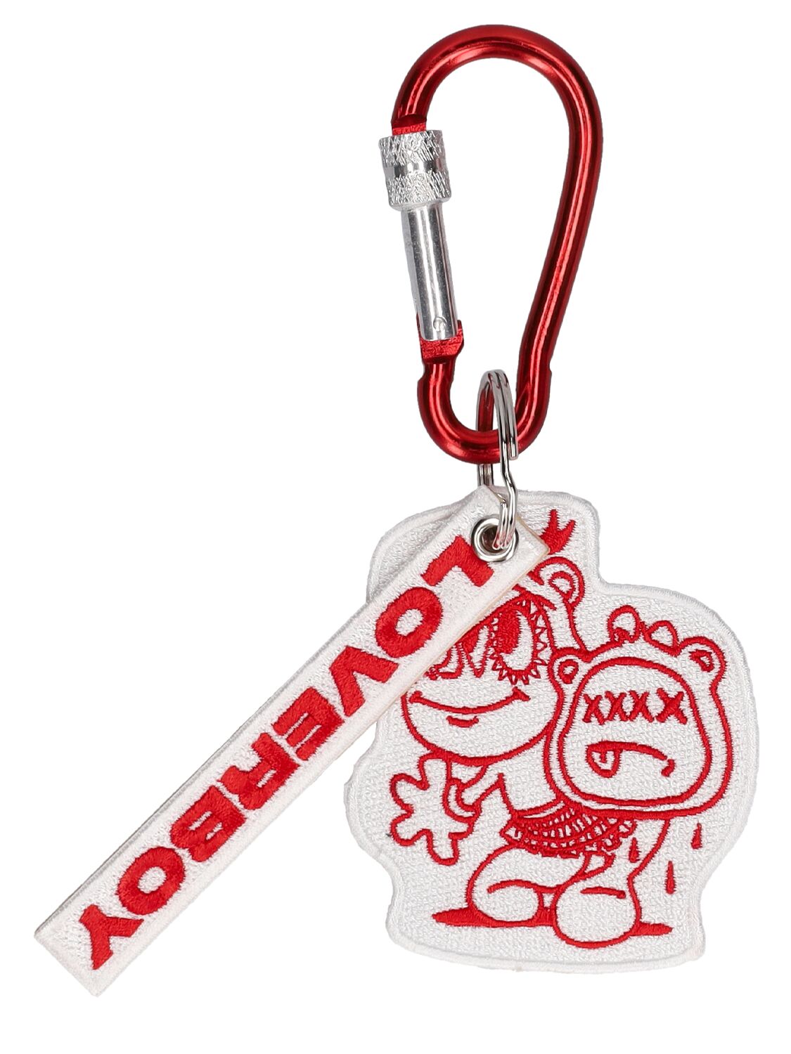Shop Charles Jeffrey Loverboy Character Keyring In Red Scot