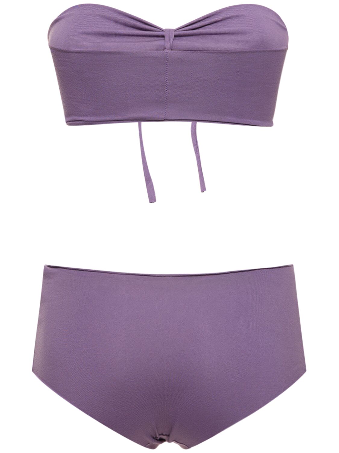 Shop Isole & Vulcani Seamless Cotton Jersey Bikini In Lilac