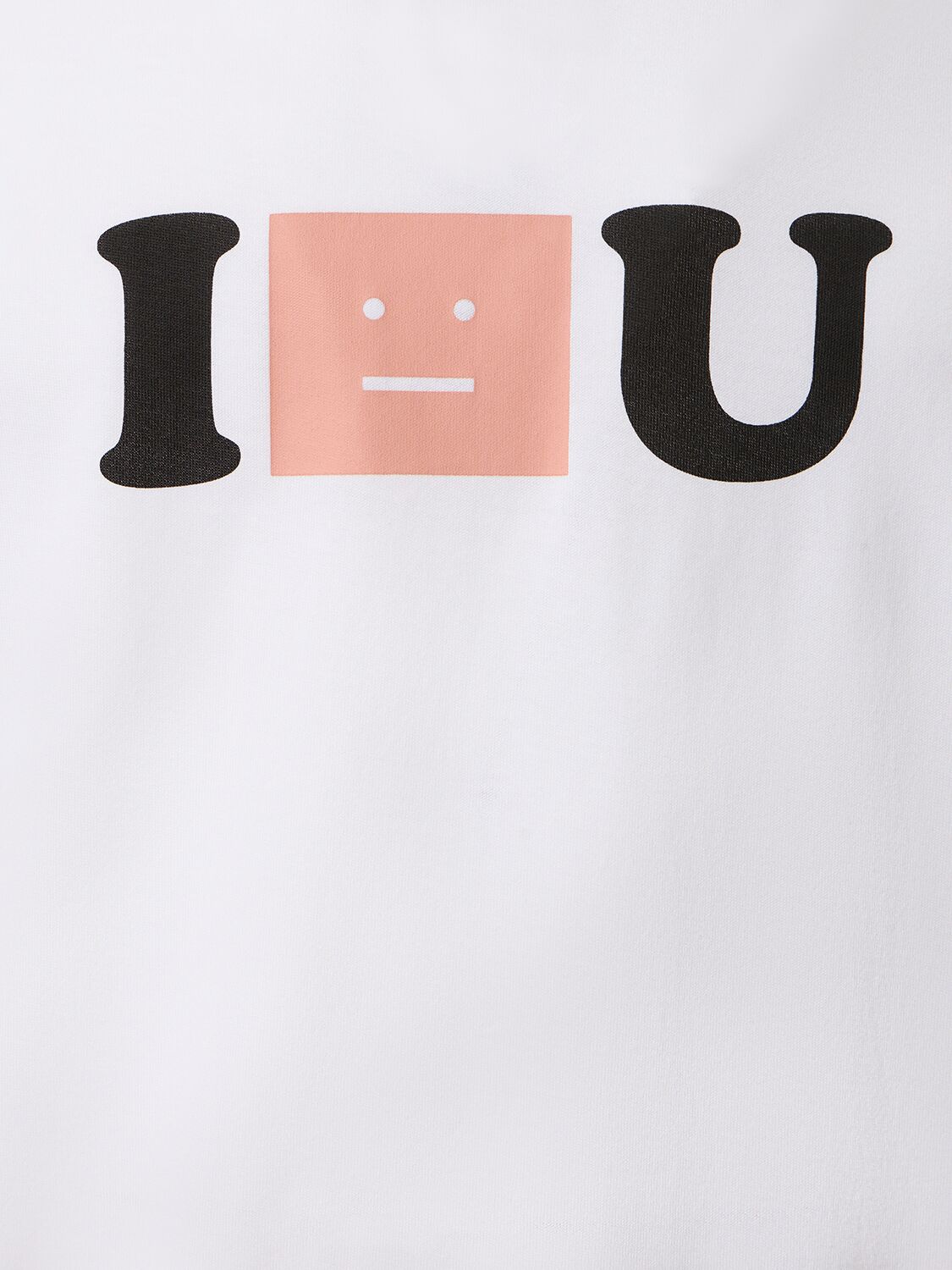 Shop Acne Studios Exford I Face You Print Cotton T-shirt In Optic White