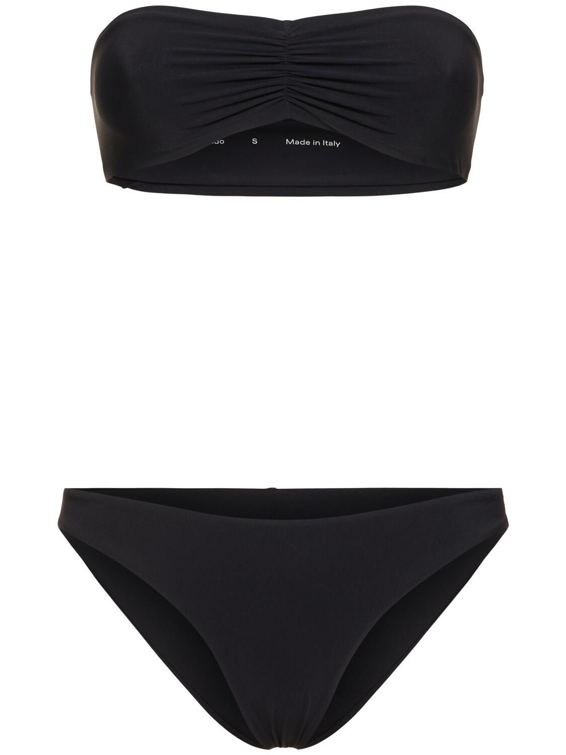 Lido Cinquantadue Bandeau Bikini Set In 블랙