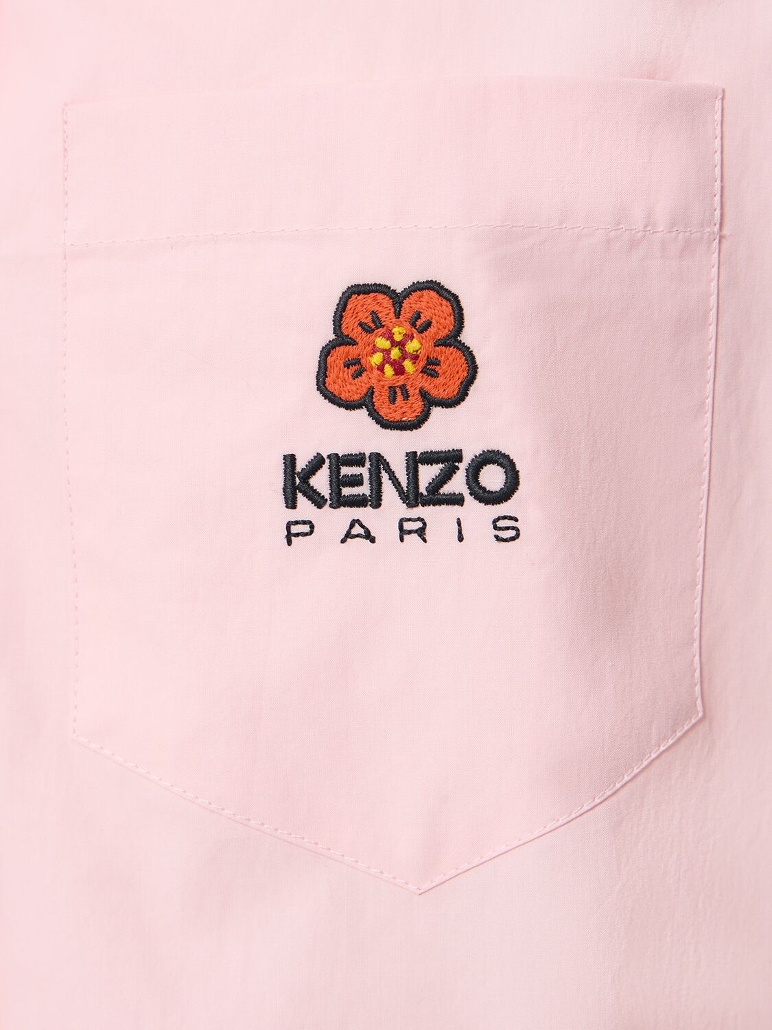 Shop Kenzo Boke Flower Cotton Hawaiian Shirt In Pink