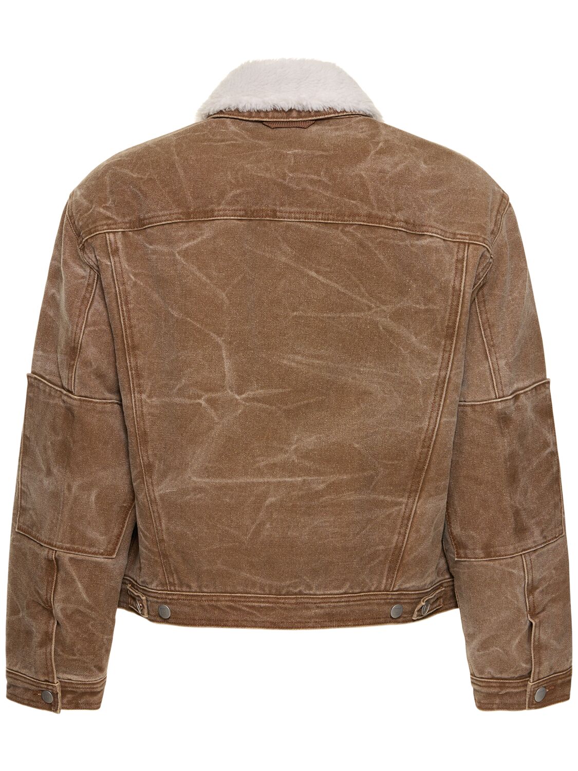 Shop Acne Studios Orsan Padded Cotton Canvas Jacket In Toffee Brown