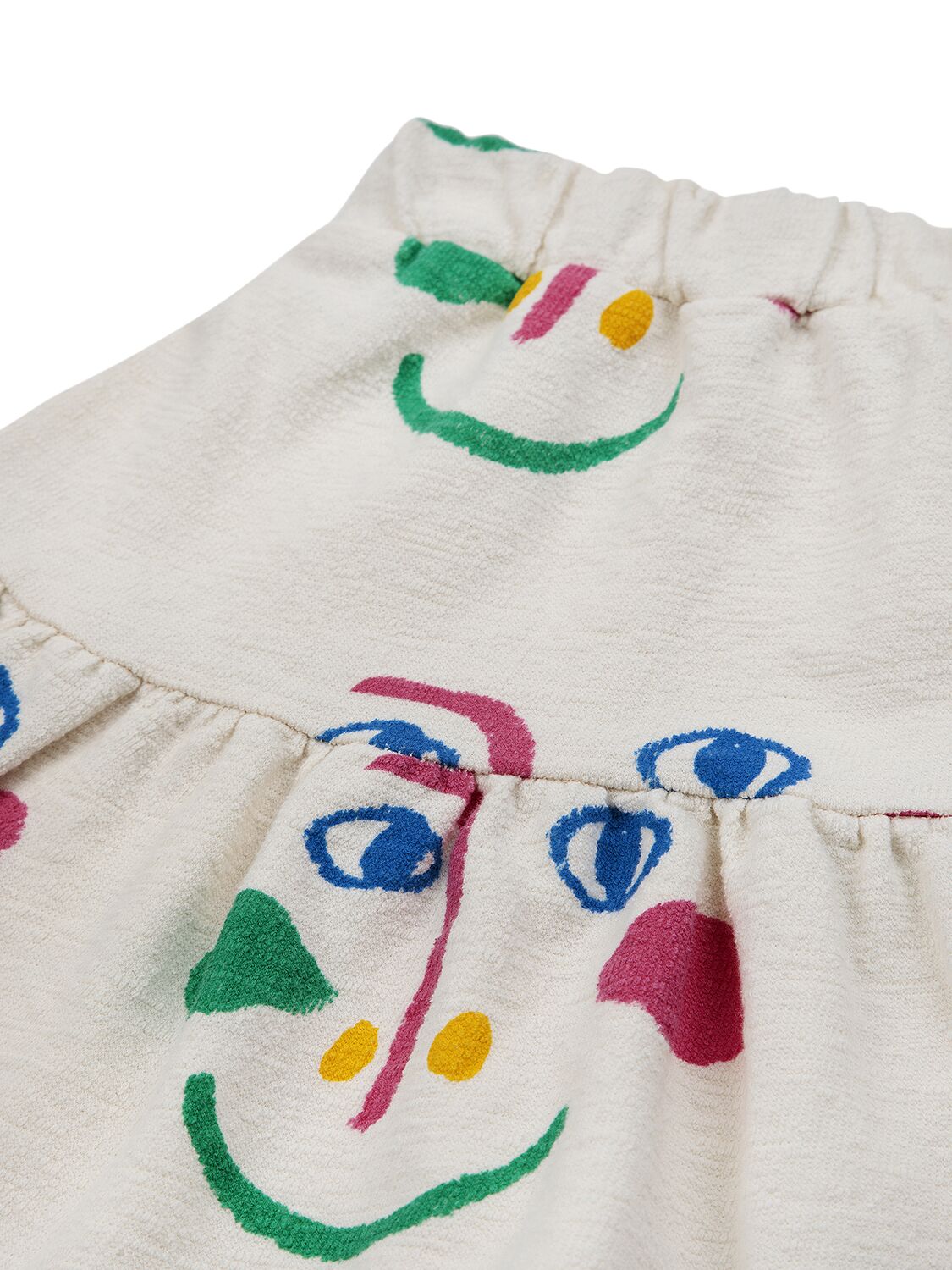 Bobo Choses Kids' Printed Organic Cotton Skirt In White,multi