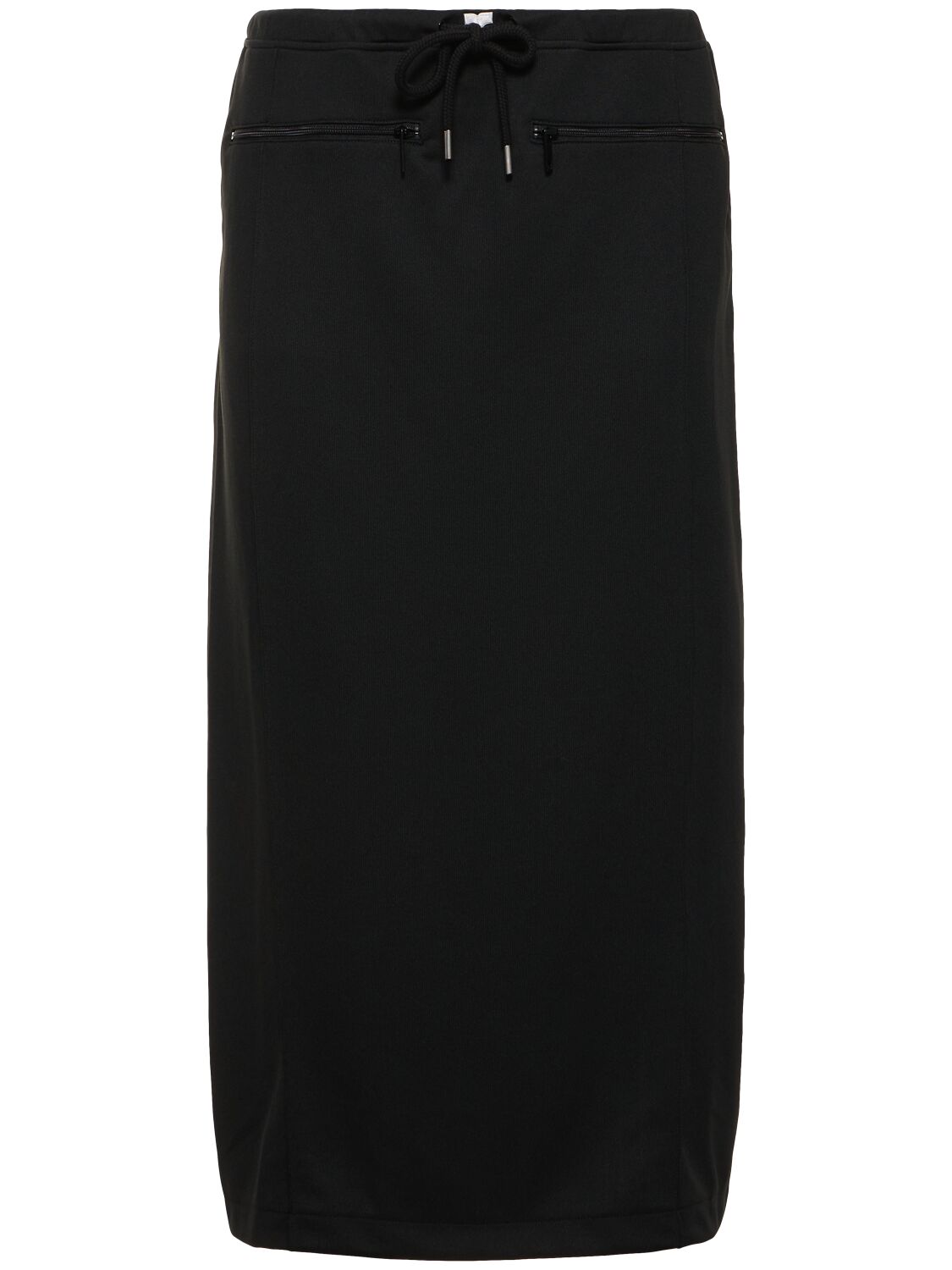 Courrèges Drawstring Maxi Skirt In Black