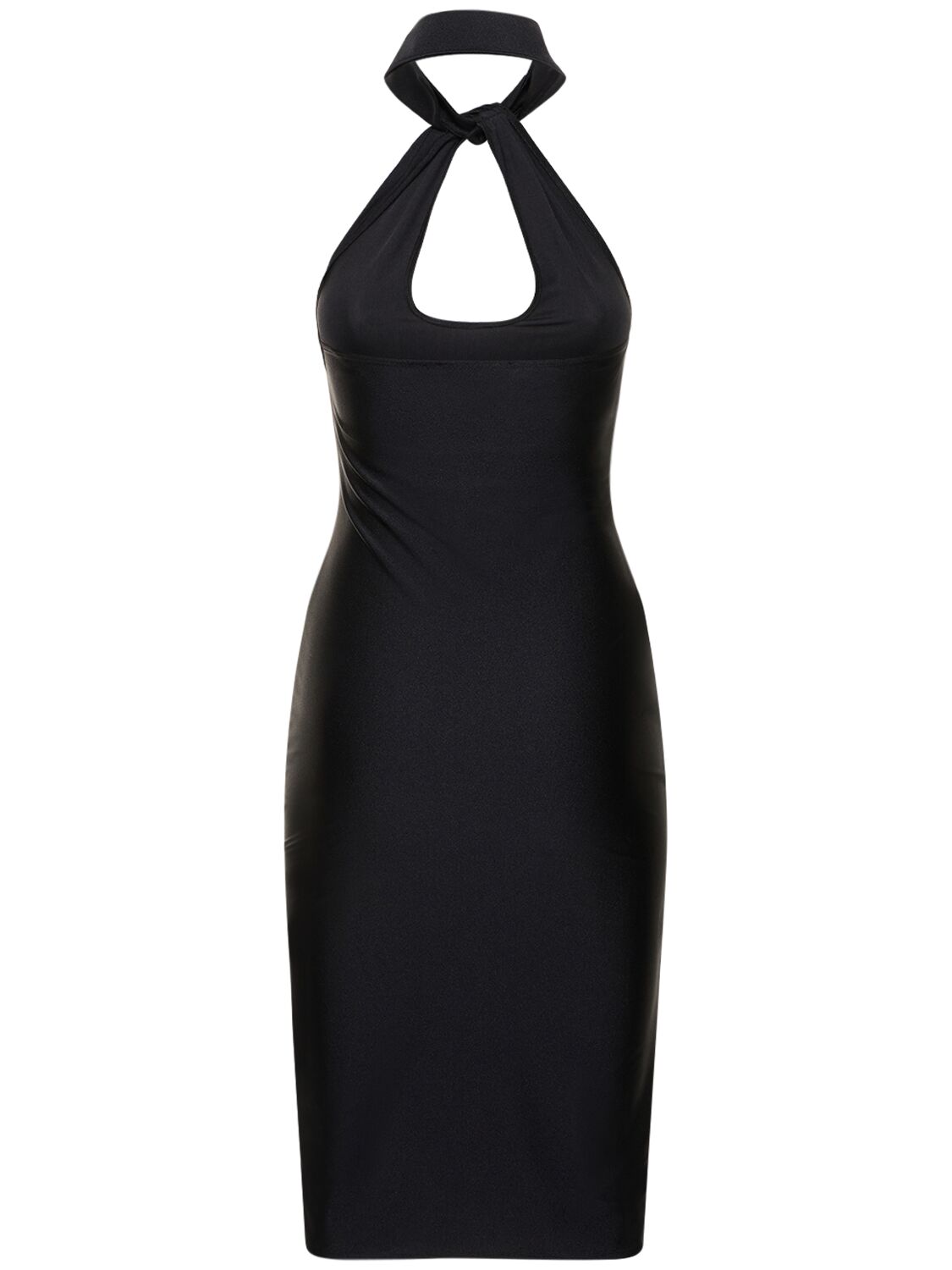COPERNI OPEN CHEST STRETCH JERSEY MIDI DRESS 