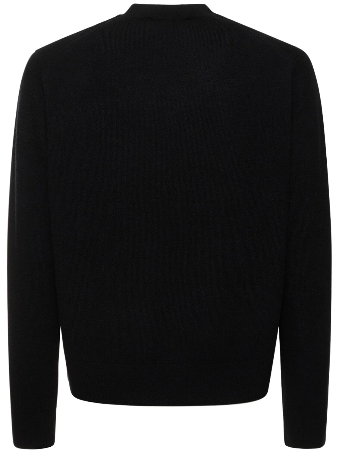 Shop Acne Studios Kalon Wool Knit Sweater In Black