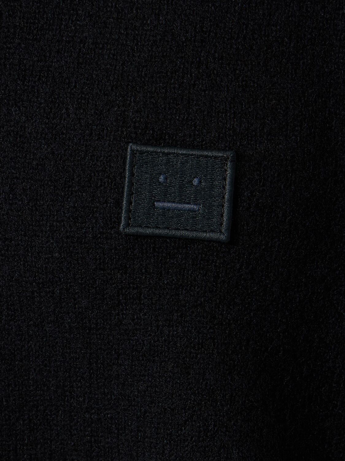 Shop Acne Studios Kalon Wool Knit Sweater In Black