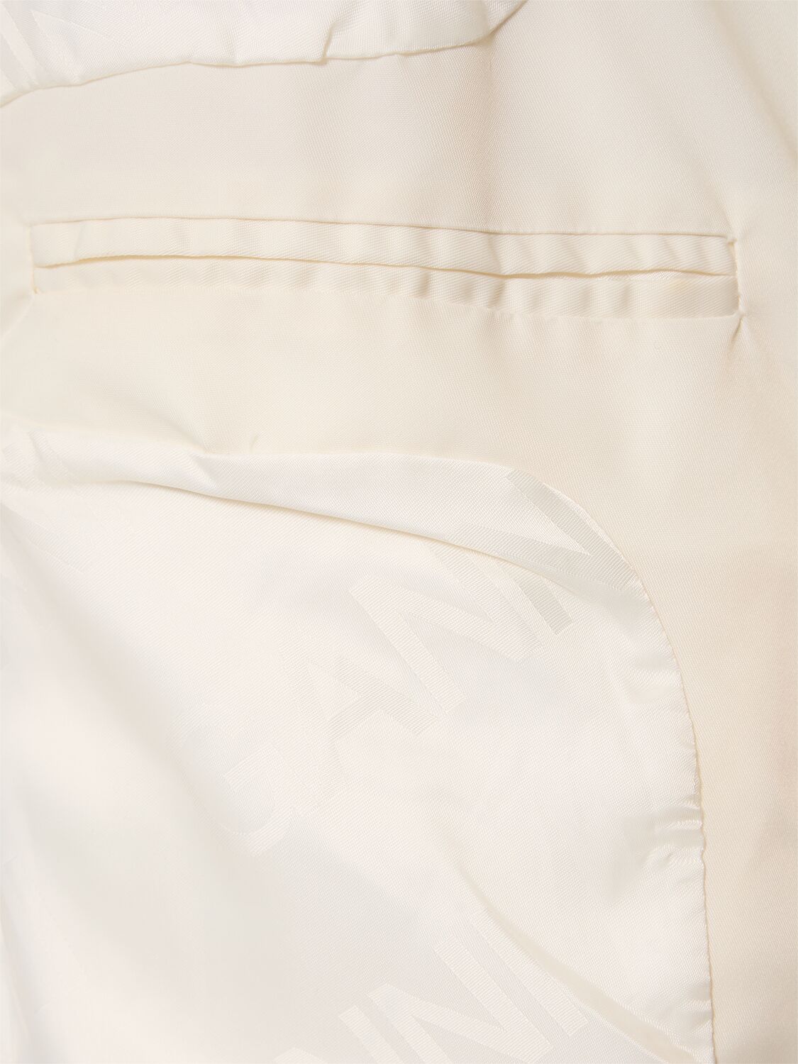 Shop Ganni Wool Blend Bouclé Jacket In White