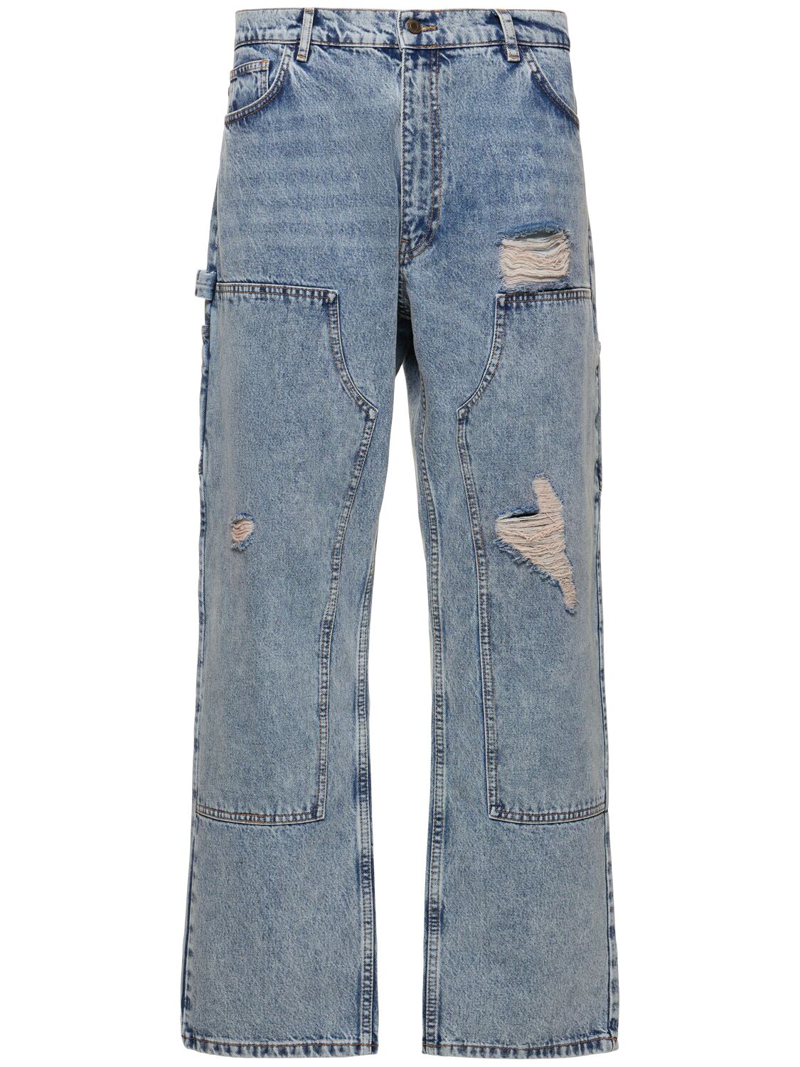 Distressed Denim Carpenter Jeans