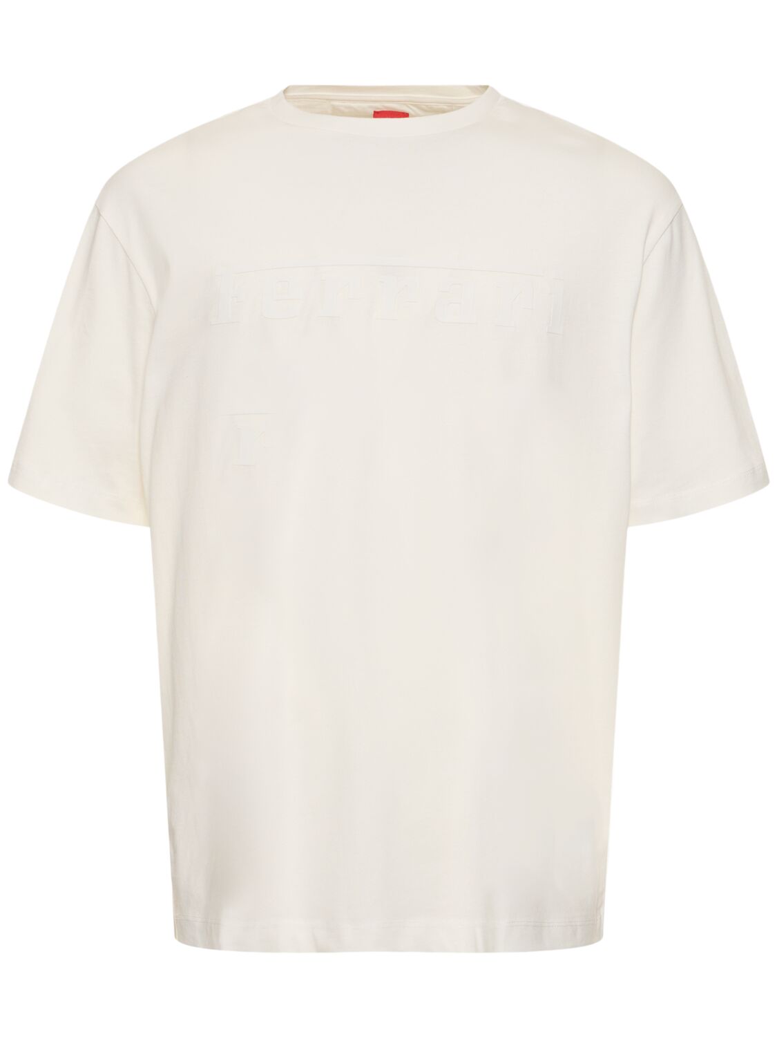 Image of Logo Oversize Cotton Jersey T-shirt