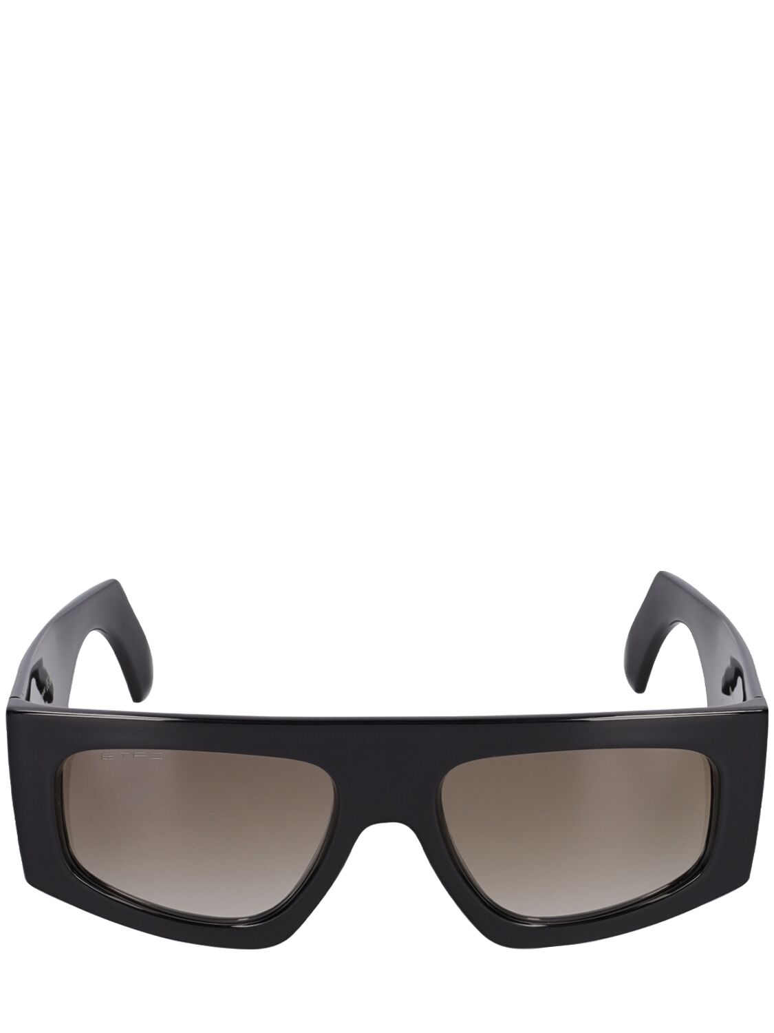 Shop Etro Screen Squared Sunglasses In Black,brown