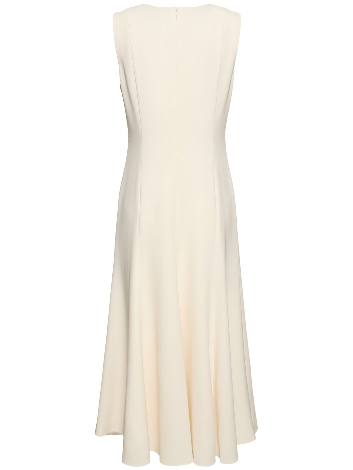 Shop Theory Sleeveless Crepe Midi Dress In 화이트