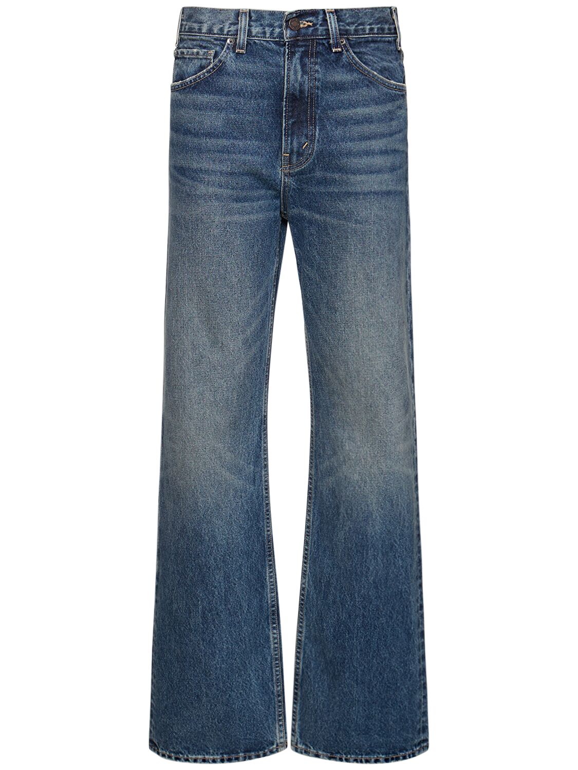 Image of Mitchell Flared Cotton Denim Jeans