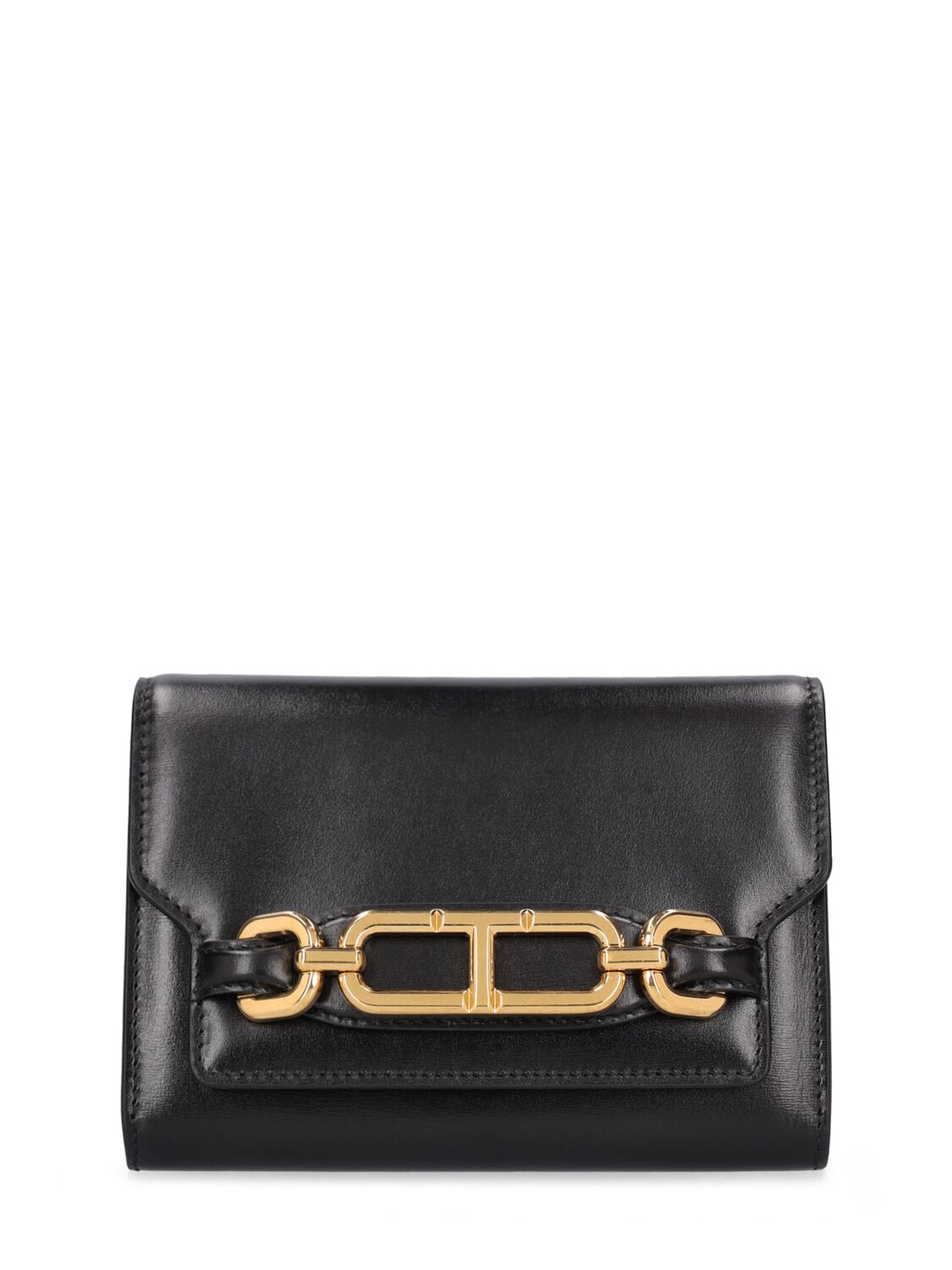 Tom Ford Mini Whitney Box Leather Shoulder Bag In Black
