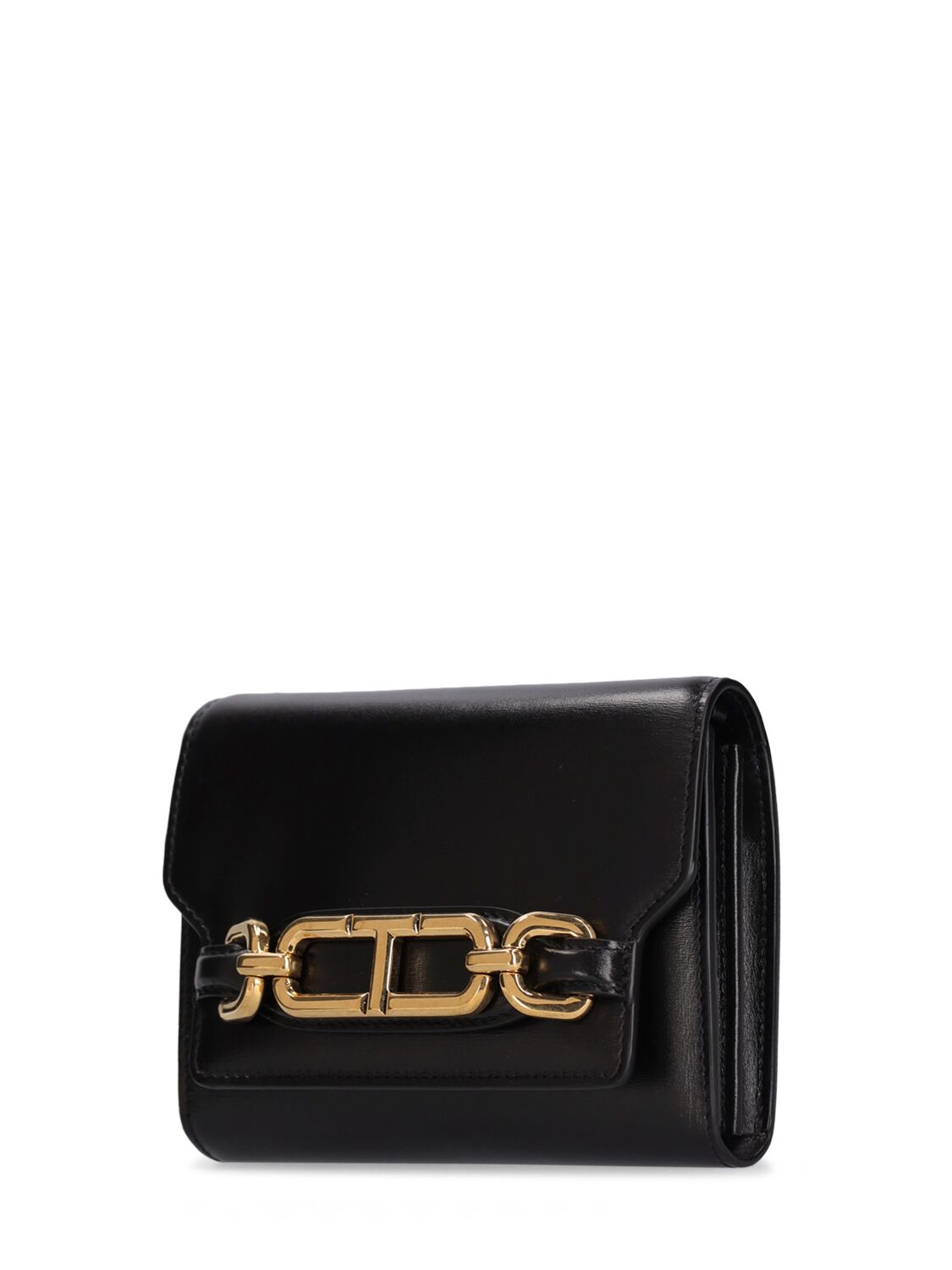 Shop Tom Ford Mini Whitney Box Leather Shoulder Bag In Black