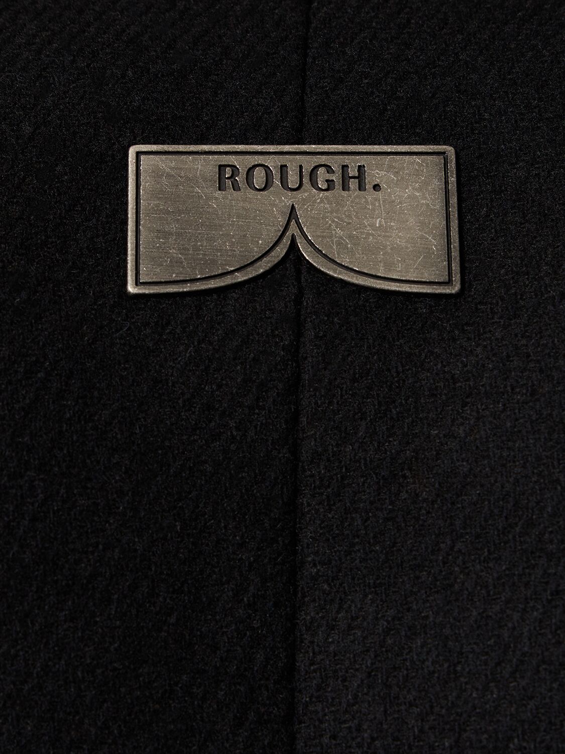 Shop Rough Distressed Box Coat In 블랙