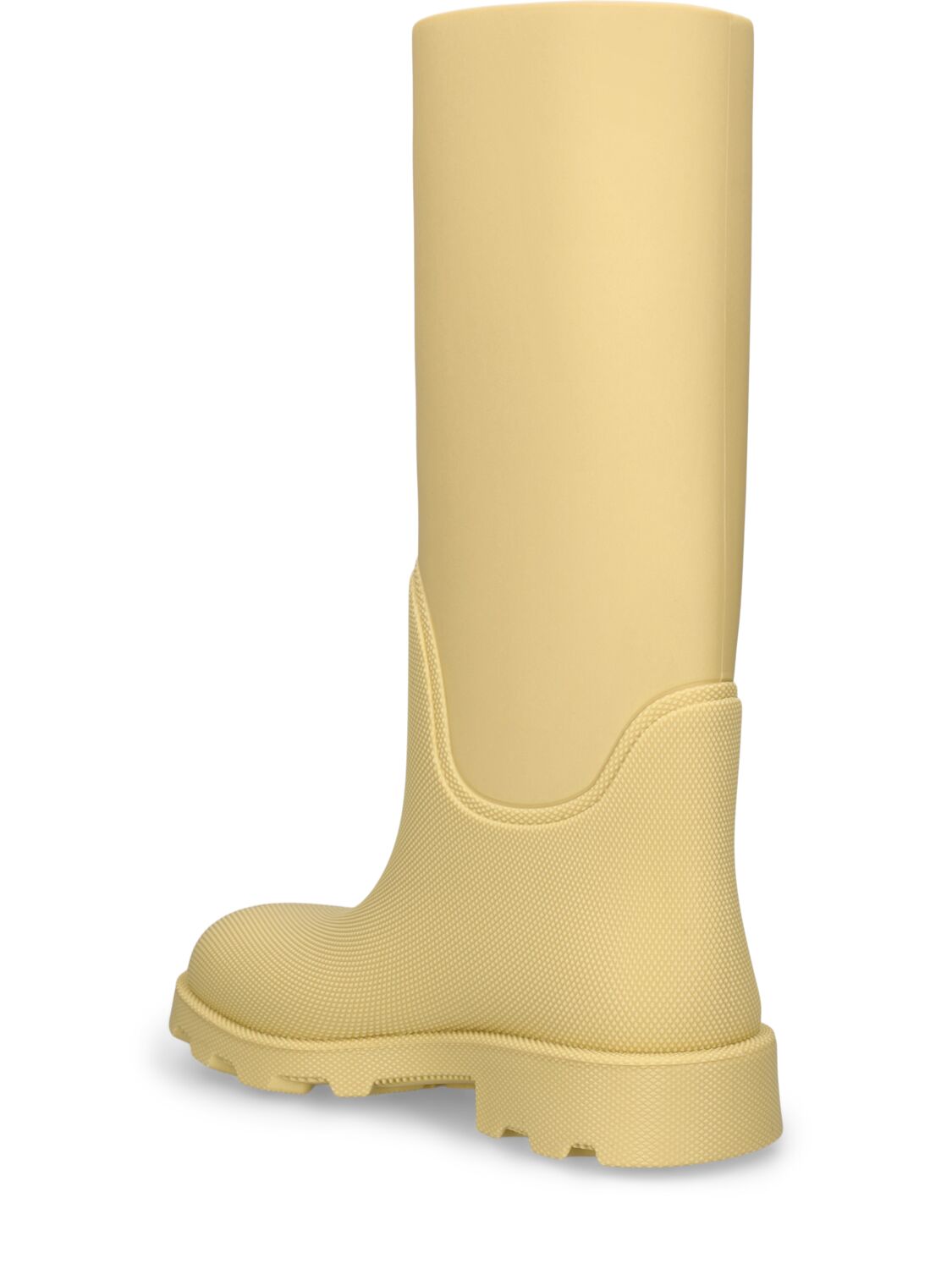 Shop Burberry 33mm Lf Marsh Rubber Rainboots In Yellow