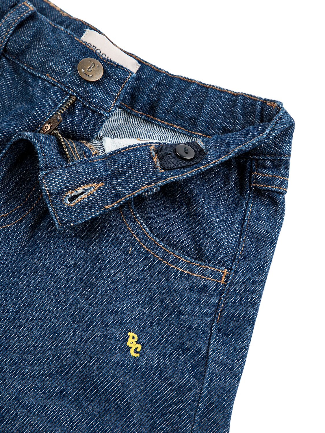 Shop Bobo Choses Denim Jeans W/patches In Blue,multi