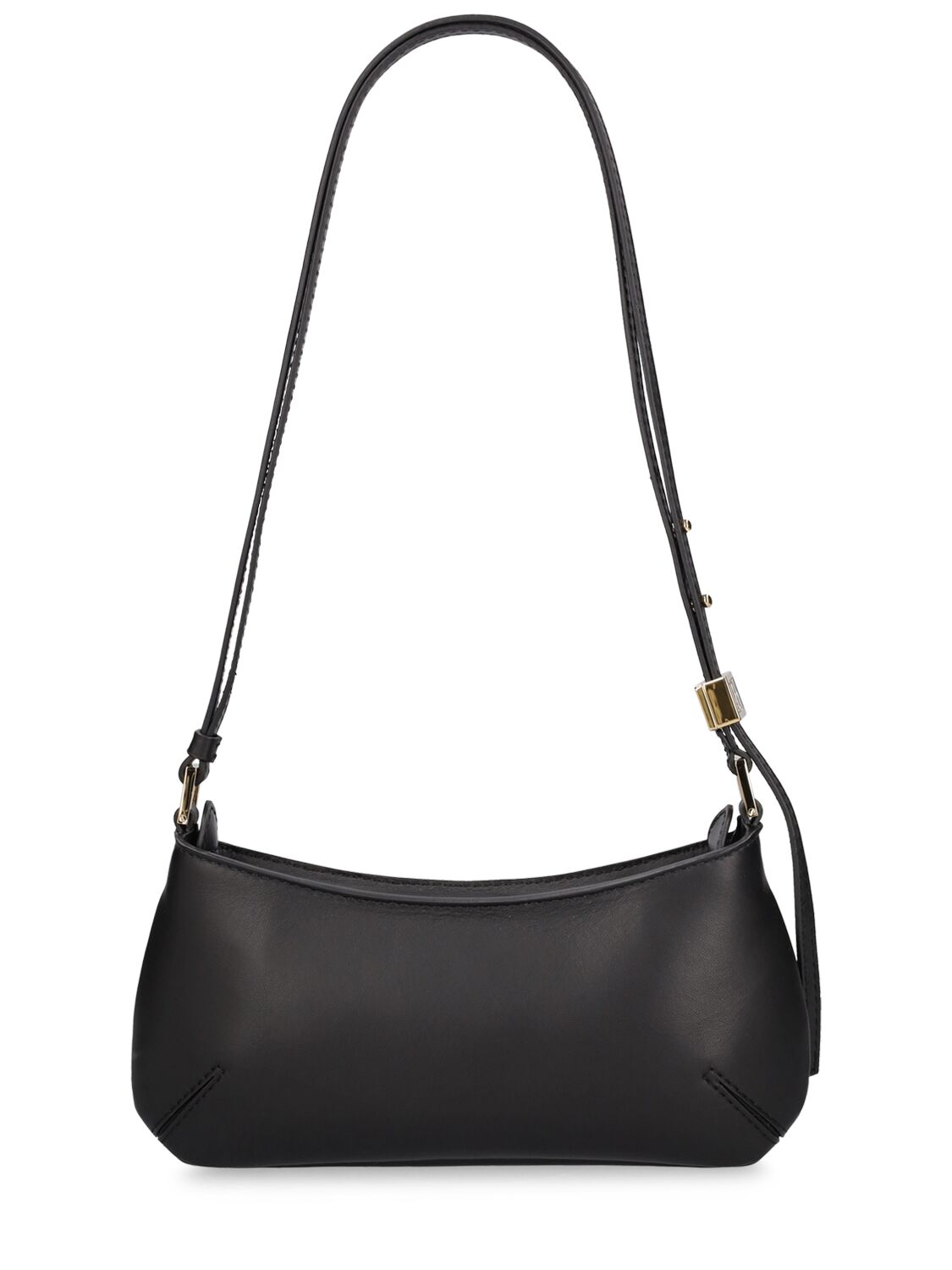 Shop Max Mara Daisy Leather Shoulder Bag In Black